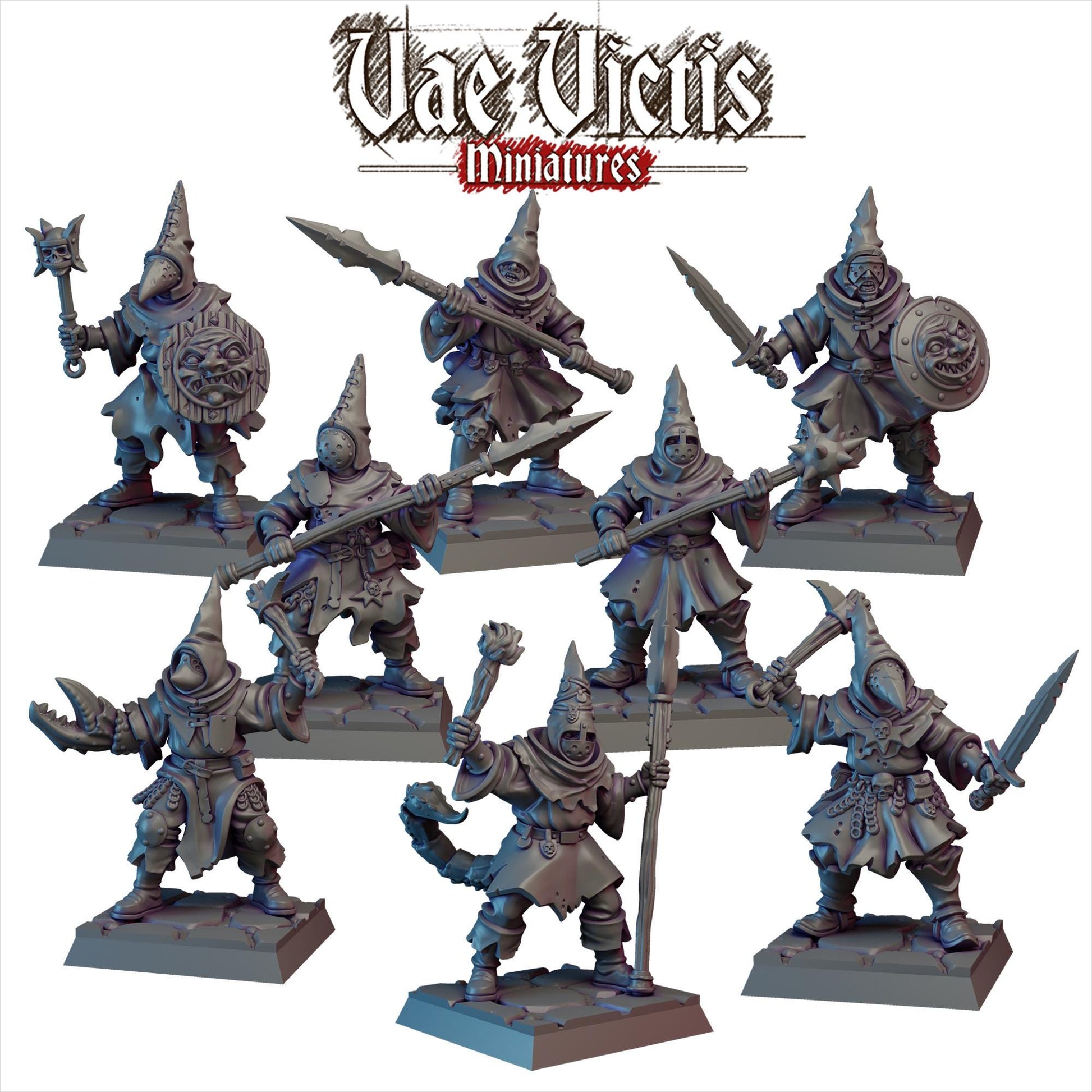 Cultist Set | Vae Victis Miniatures | 32mm Scale Resin Printed Tabletop RPG Figures for Tabletop Roleplaying or Wargaming