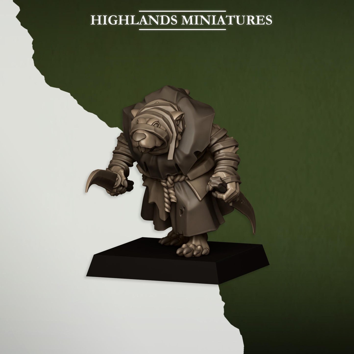 Vermin Acolytes | Vermin Reinforces | Highland Miniatures | 32mm Scale Resin TTRPG Figures for Roleplaying and Wargaming