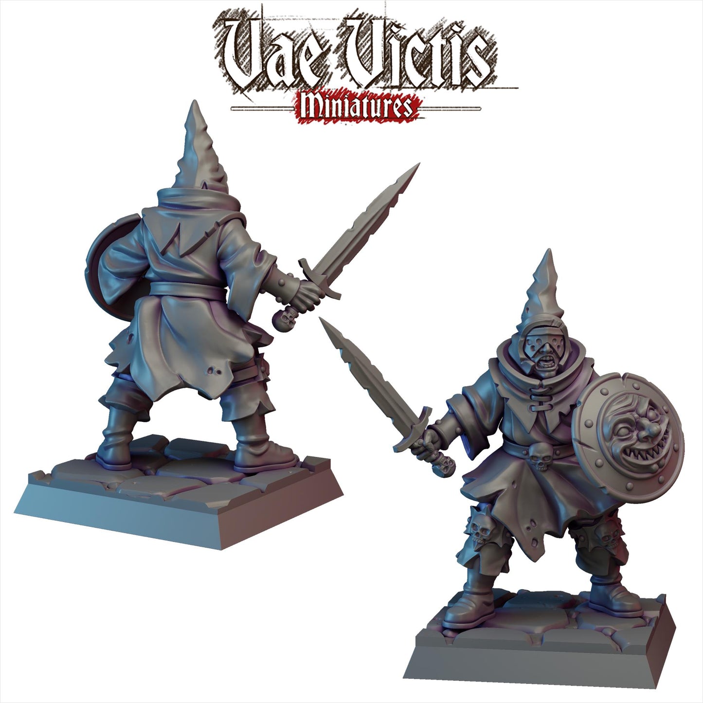 Cultist Set | Vae Victis Miniatures | 32mm Scale Resin Printed Tabletop RPG Figures for Tabletop Roleplaying or Wargaming