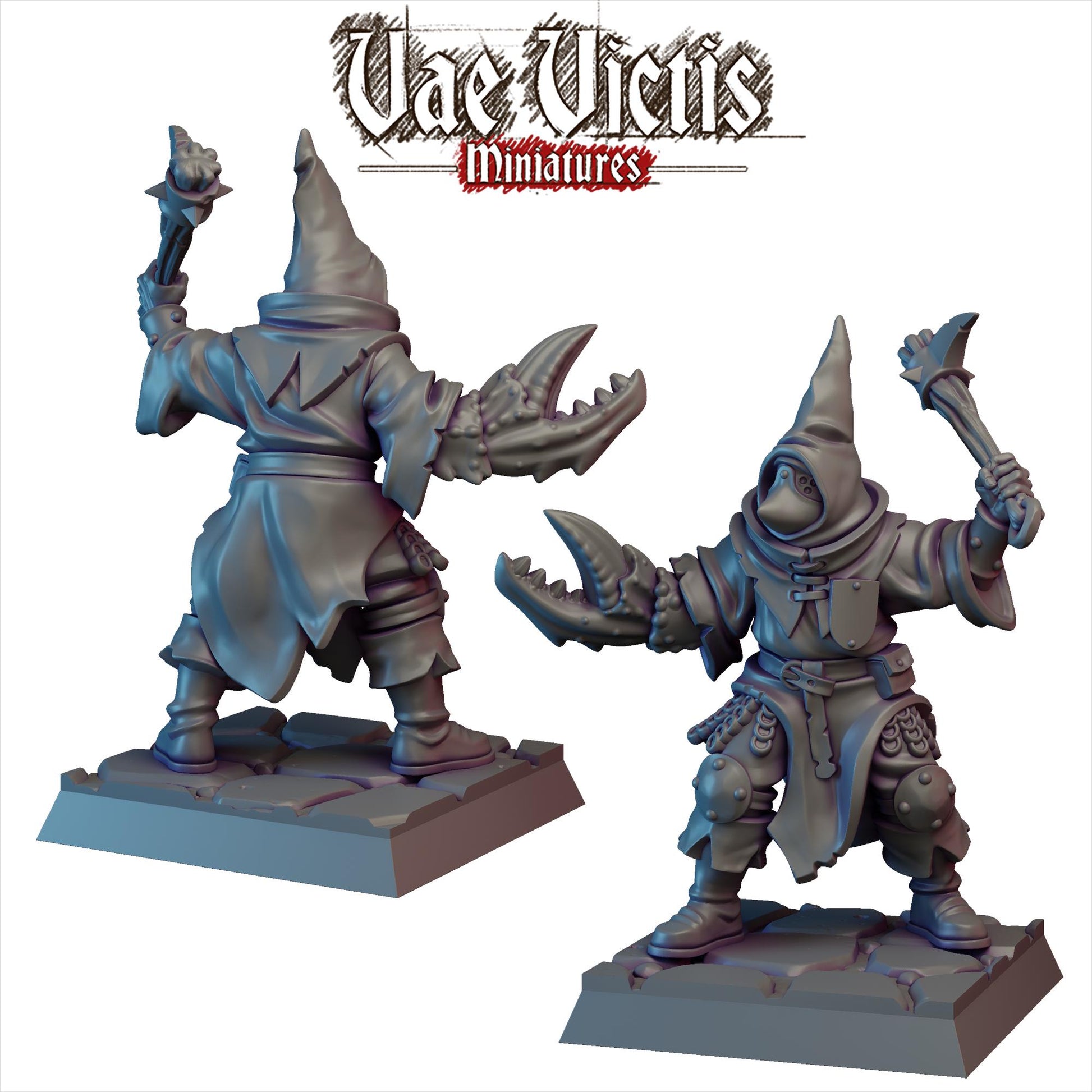 Cultist Set | Vae Victis Miniatures | 32mm Scale Resin Printed Tabletop RPG Figures for Tabletop Roleplaying or Wargaming