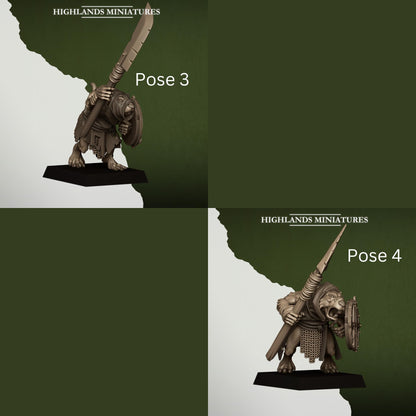 Sewer Rats | Vermin Reinforces | Highland Miniatures | 32mm Scale Resin TTRPG Figures for Roleplaying and Wargaming