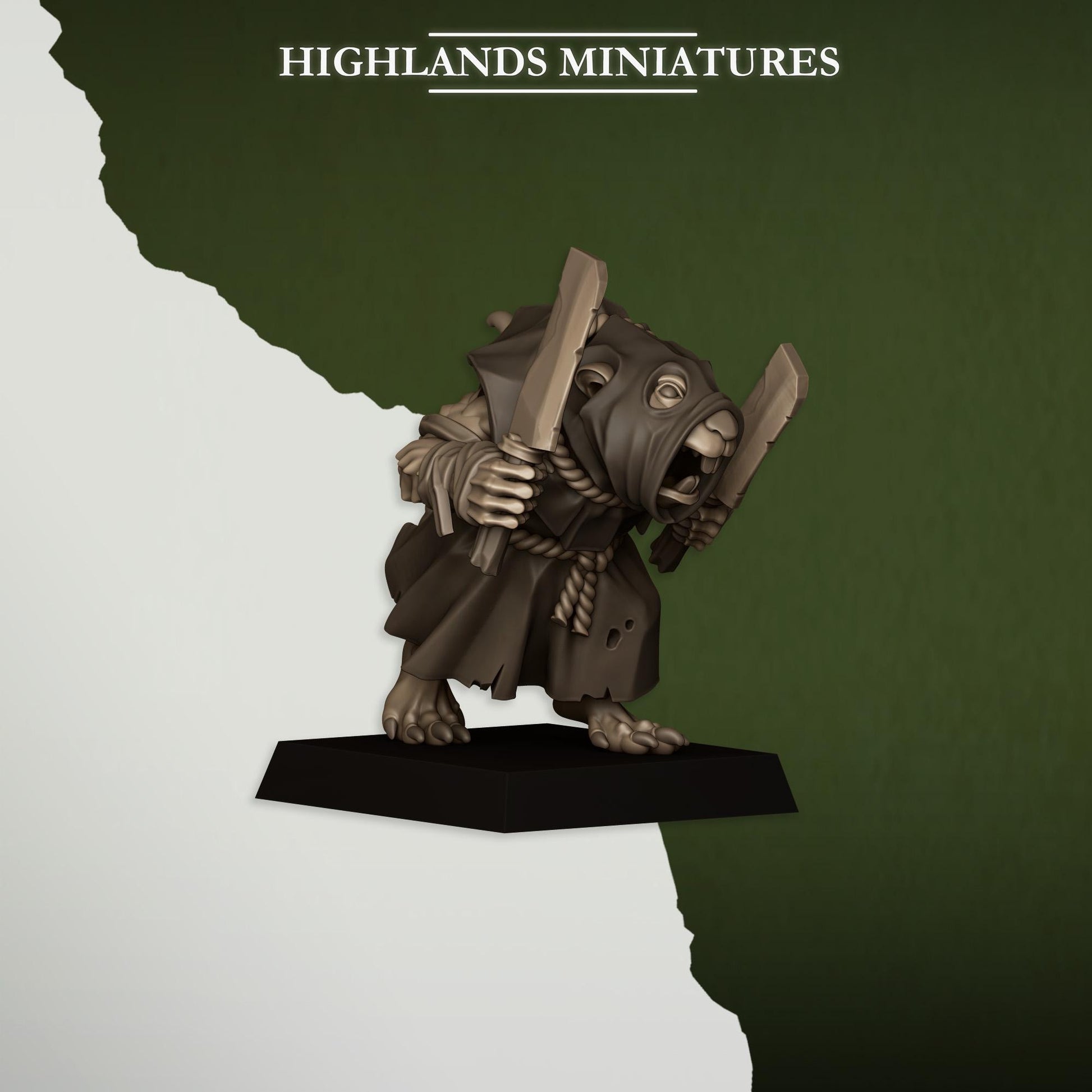 Vermin Acolytes | Vermin Reinforces | Highland Miniatures | 32mm Scale Resin TTRPG Figures for Roleplaying and Wargaming