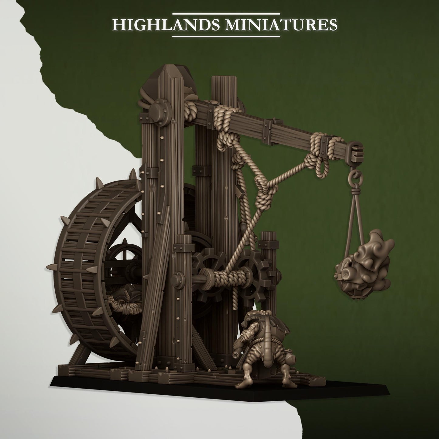 Vermin Censer Thrower | Vermin Reinforces | Highland Miniatures | 32mm Scale Resin TTRPG Figures for Roleplaying and Wargaming