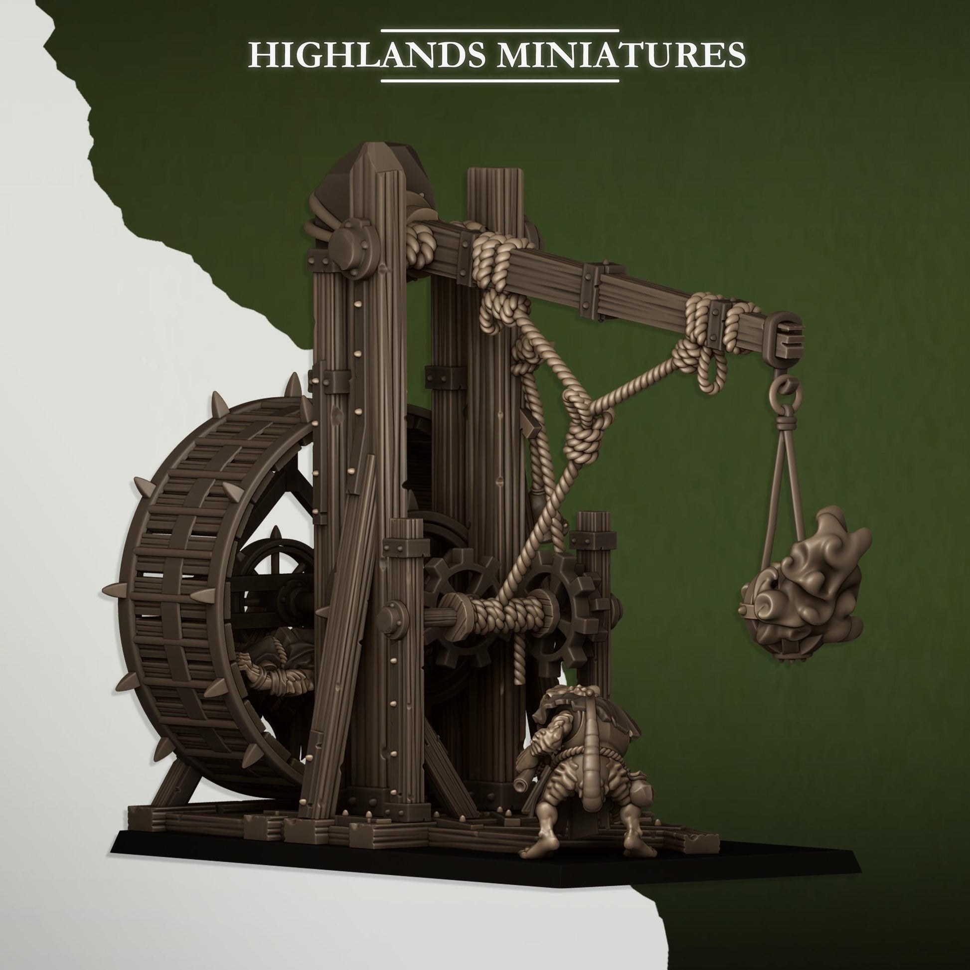 Vermin Censer Thrower | Vermin Reinforces | Highland Miniatures | 32mm Scale Resin TTRPG Figures for Roleplaying and Wargaming