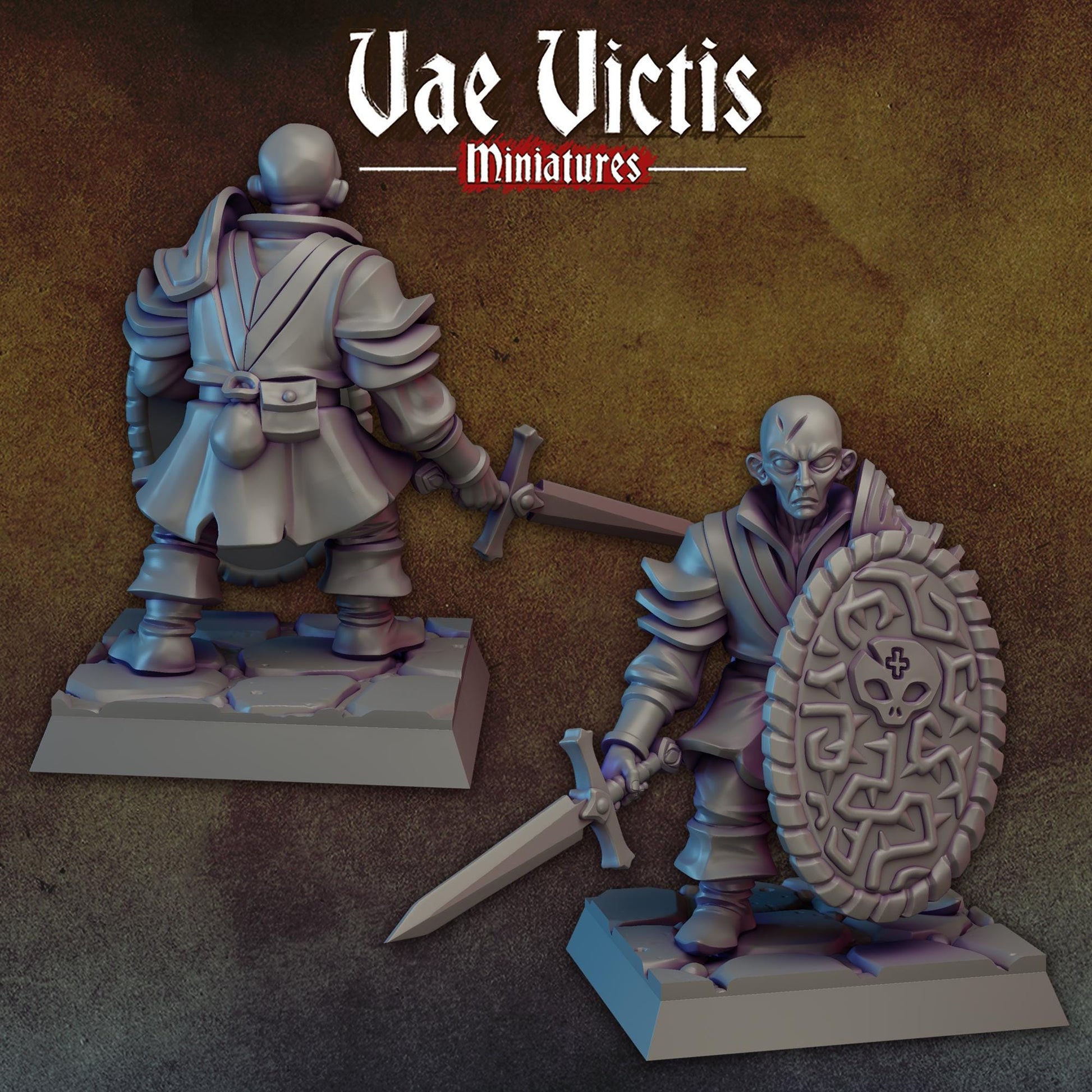 Man At Arms Mercenary | Vae Victis Miniatures | 32mm Scale Resin Printed Tabletop RPG Figures for Tabletop Roleplaying or Wargaming