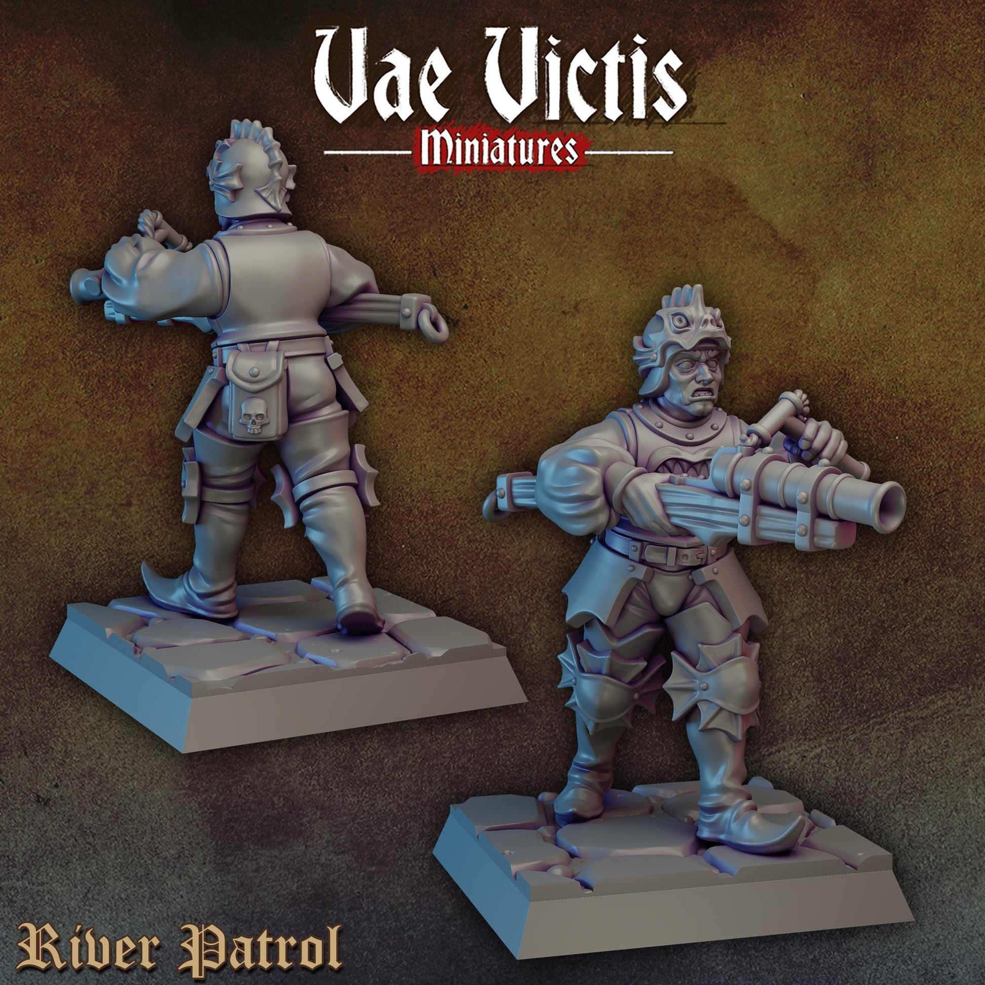 River Patrol Set | Vae Victis Miniatures | 32mm Scale Resin Printed Tabletop RPG Figures for Tabletop Roleplaying or Wargaming