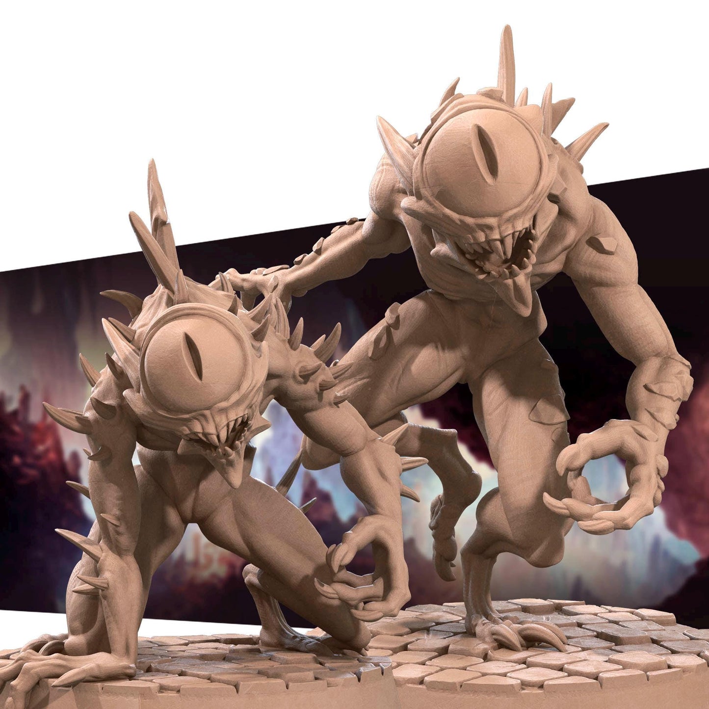 Nothic Set | Dungeon Underdark | Bite The Bullet | 35mm Scale | Resin Printed Tabletop RPG Miniature Figures | DND | 5E
