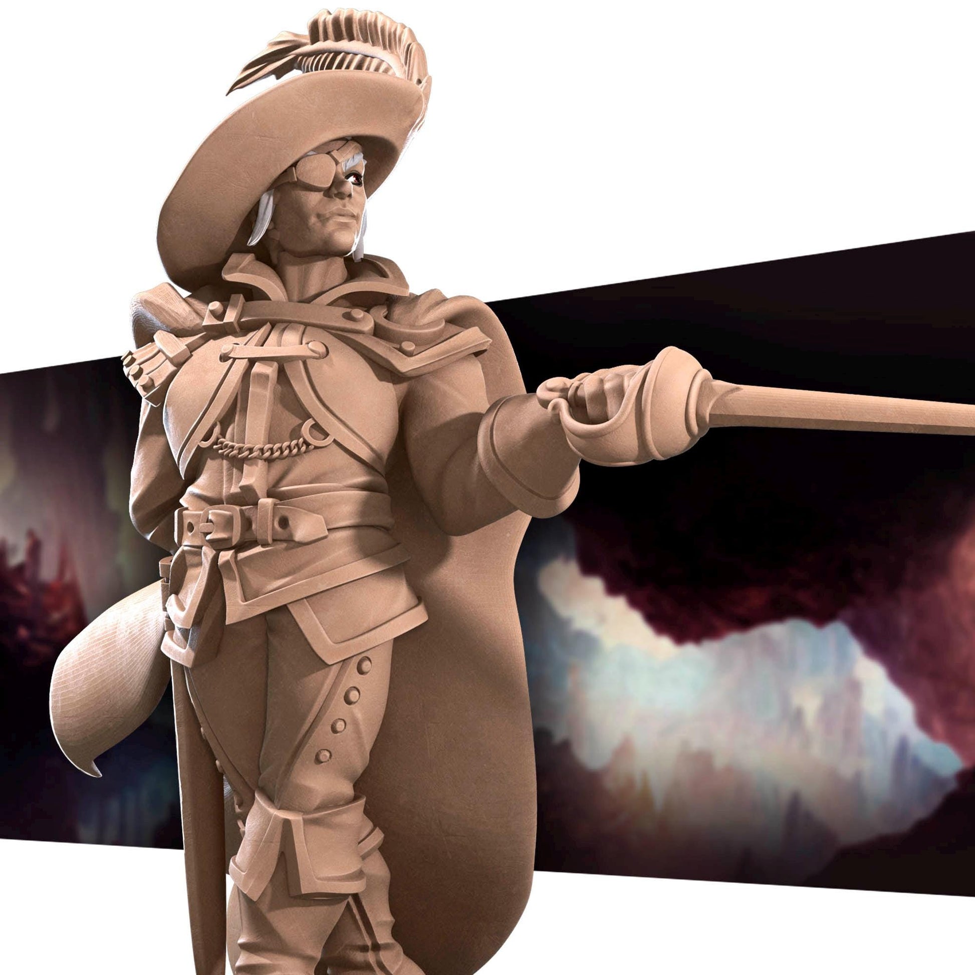 Drow Mercenary | Dungeon Underdark | Bite The Bullet | 35mm Scale | Resin Printed Tabletop RPG Miniature Figures | DND | 5E