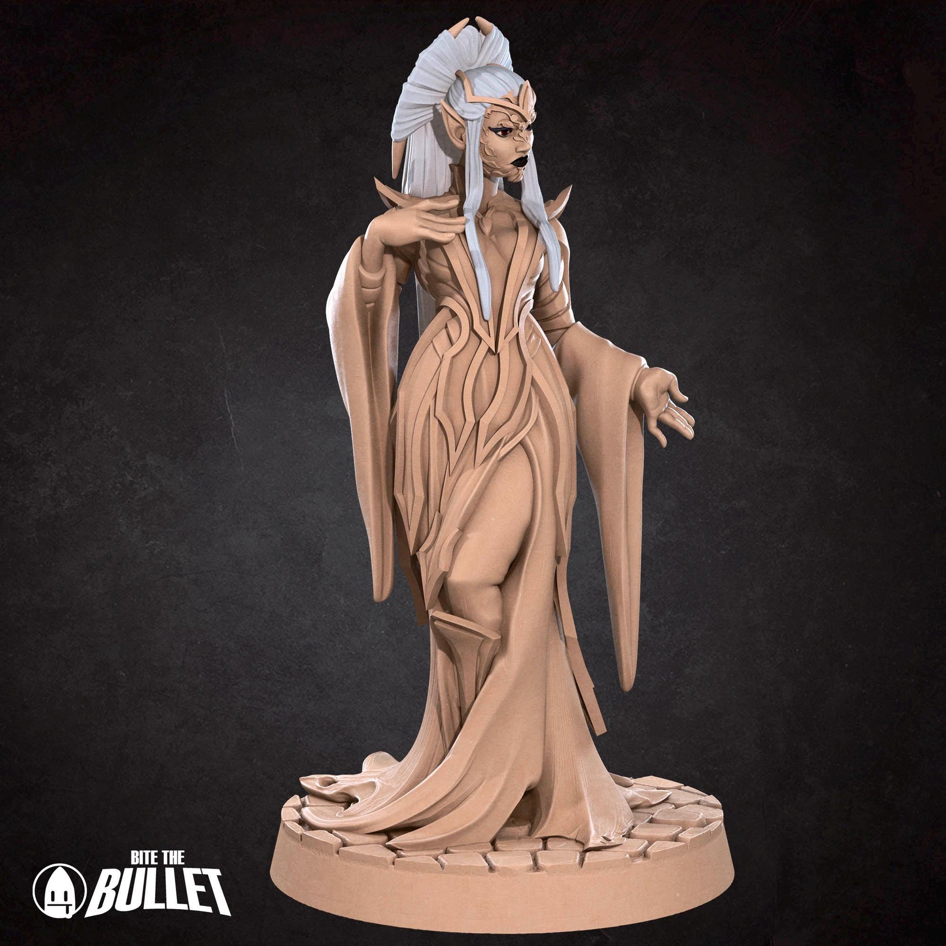 Drow Matron | Dungeon Underdark | Bite The Bullet | 35mm Scale | Resin Printed Tabletop RPG Miniature Figures | DND | 5E