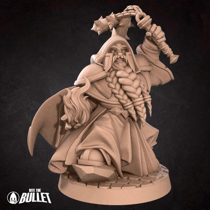 Duergar Cleric | Dungeon Underdark | Bite The Bullet | 35mm Scale | Resin Printed Tabletop RPG Miniature Figures | DND | 5E