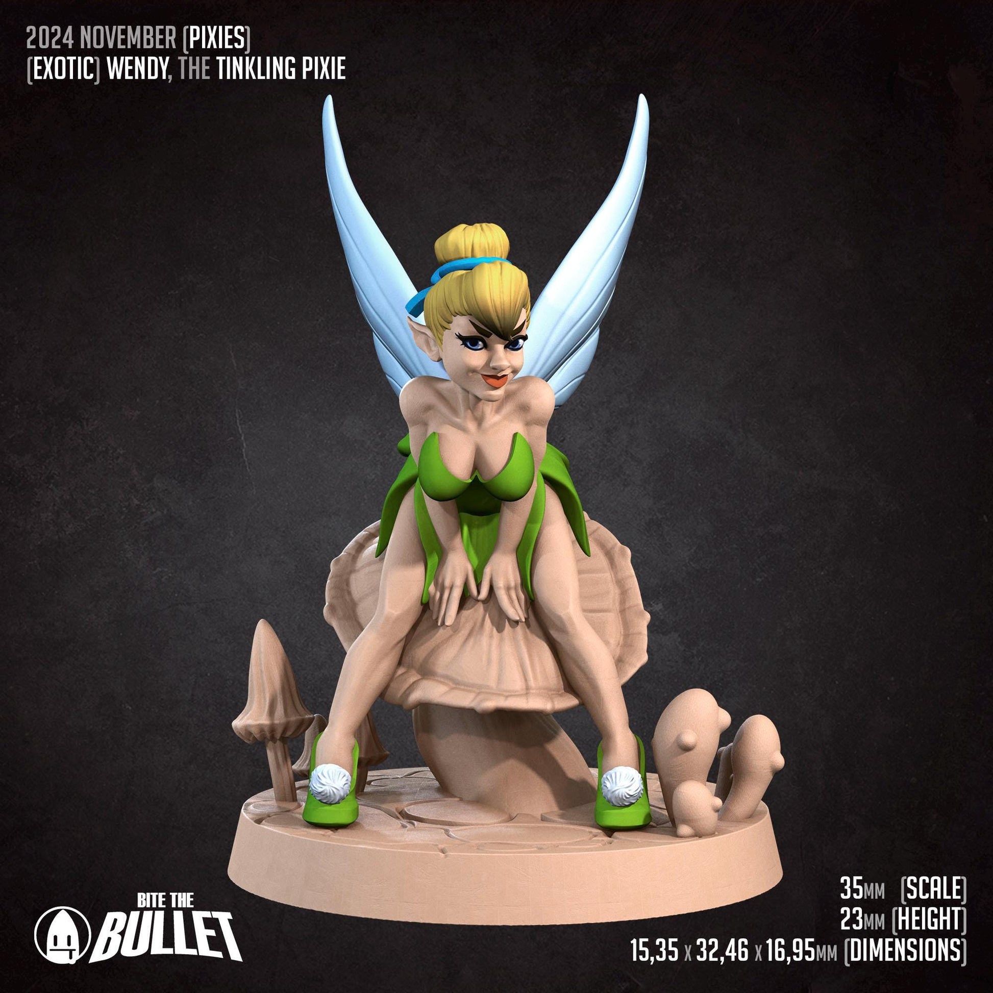 Pixie Wendy | Pixies | Bite The Bullet | 35mm Scale | Resin Printed Tabletop RPG Miniature Figures | DND | 5E