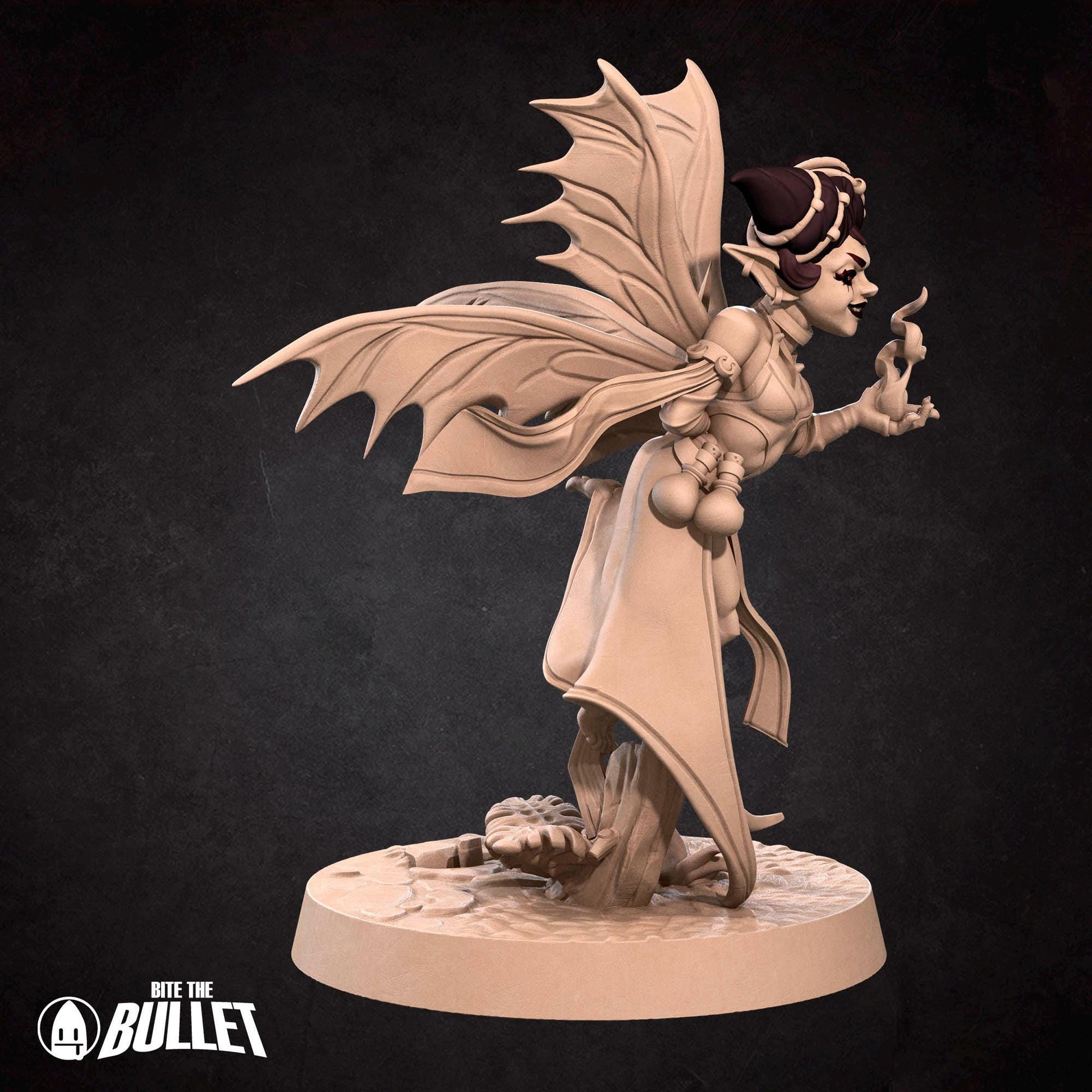 Pixie Warlock | Pixies | Bite The Bullet | 35mm Scale | Resin Printed Tabletop RPG Miniature Figures | DND | 5E
