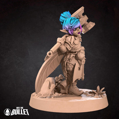 Pixie Warrior | Pixies | Bite The Bullet | 35mm Scale | Resin Printed Tabletop RPG Miniature Figures | DND | 5E