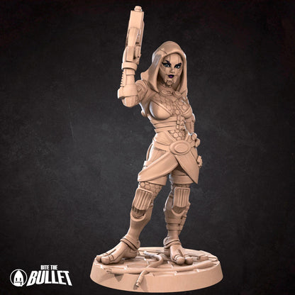 Tahlia | Bullet Galaxy | Bite The Bullet | 35mm Scale | Resin Printed Tabletop RPG Miniature Figures | DND | 5E