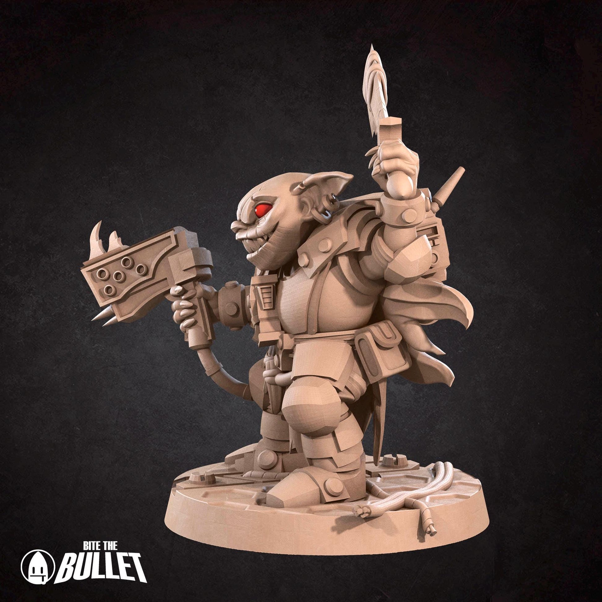 Space Goblin Soldier | Bullet Galaxy | Bite The Bullet | 35mm Scale | Resin Printed Tabletop RPG Miniature Figures | DND | 5E