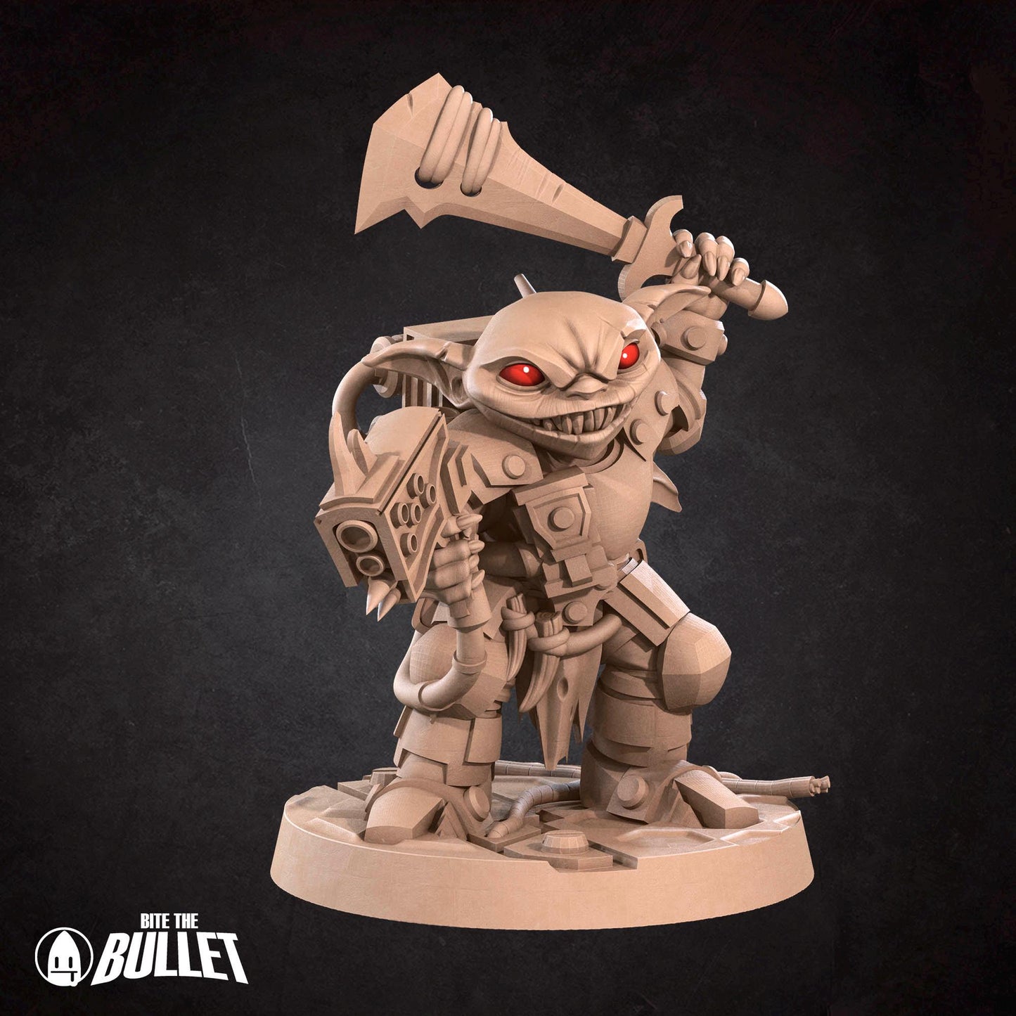 Space Goblin Soldier | Bullet Galaxy | Bite The Bullet | 35mm Scale | Resin Printed Tabletop RPG Miniature Figures | DND | 5E