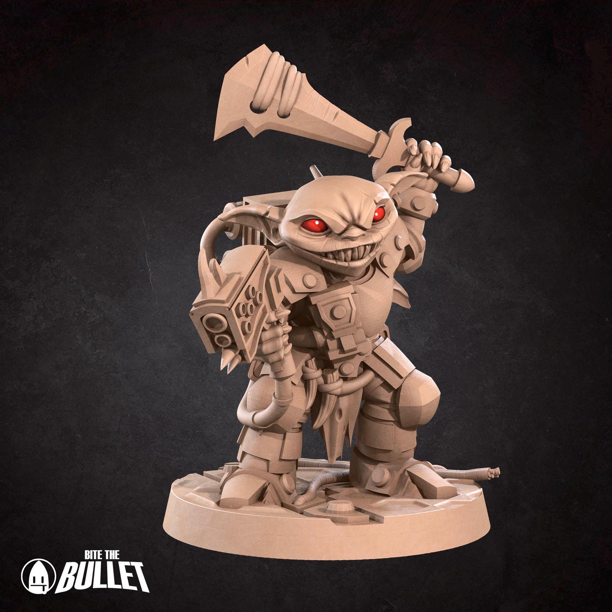 Space Goblin Soldier | Bullet Galaxy | Bite The Bullet | 35mm Scale | Resin Printed Tabletop RPG Miniature Figures | DND | 5E