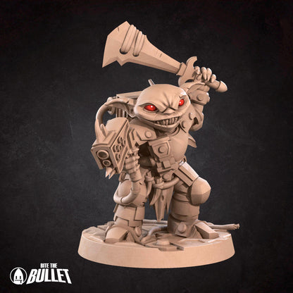 Space Goblin Soldier | Bullet Galaxy | Bite The Bullet | 35mm Scale | Resin Printed Tabletop RPG Miniature Figures | DND | 5E