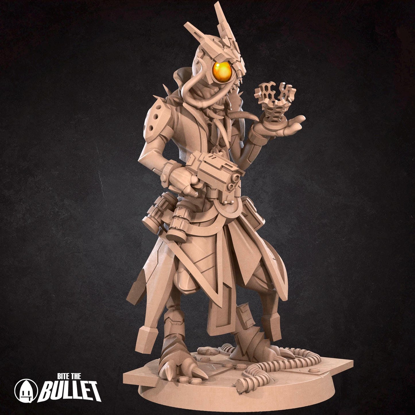 Space Locust Technomancer | Bullet Galaxy | Bite The Bullet | 35mm Scale | Resin Printed Tabletop RPG Miniature Figures | DND | 5E