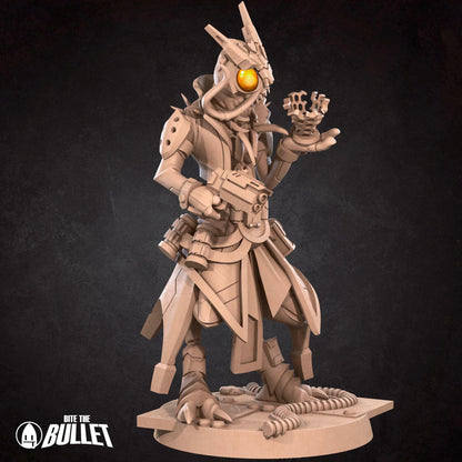 Space Locust Technomancer | Bullet Galaxy | Bite The Bullet | 35mm Scale | Resin Printed Tabletop RPG Miniature Figures | DND | 5E