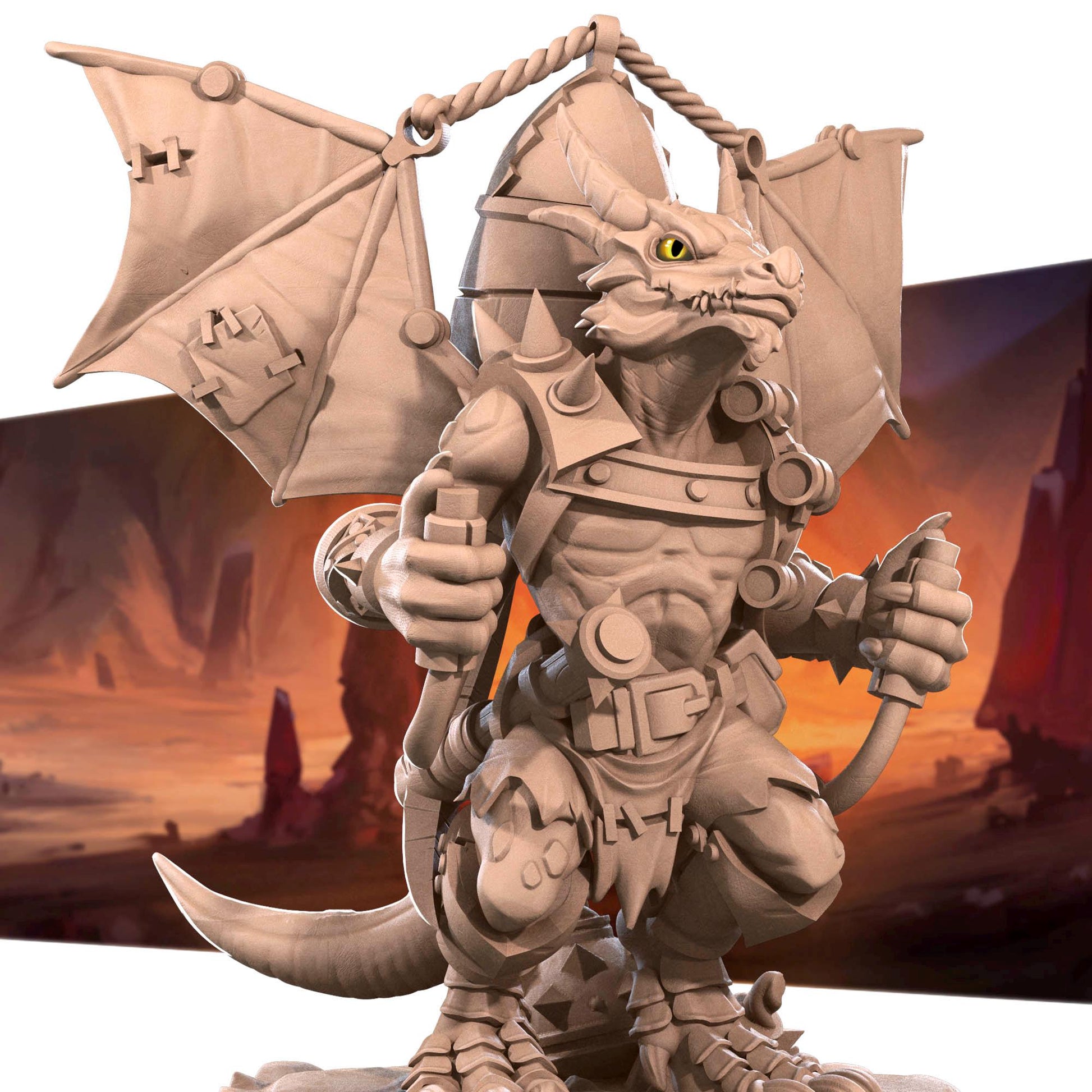 Kobold Artiticer | Kobolds D&D | Bite The Bullet | 35mm Scale | Resin Printed Tabletop RPG Miniature Figures | DND | 5E