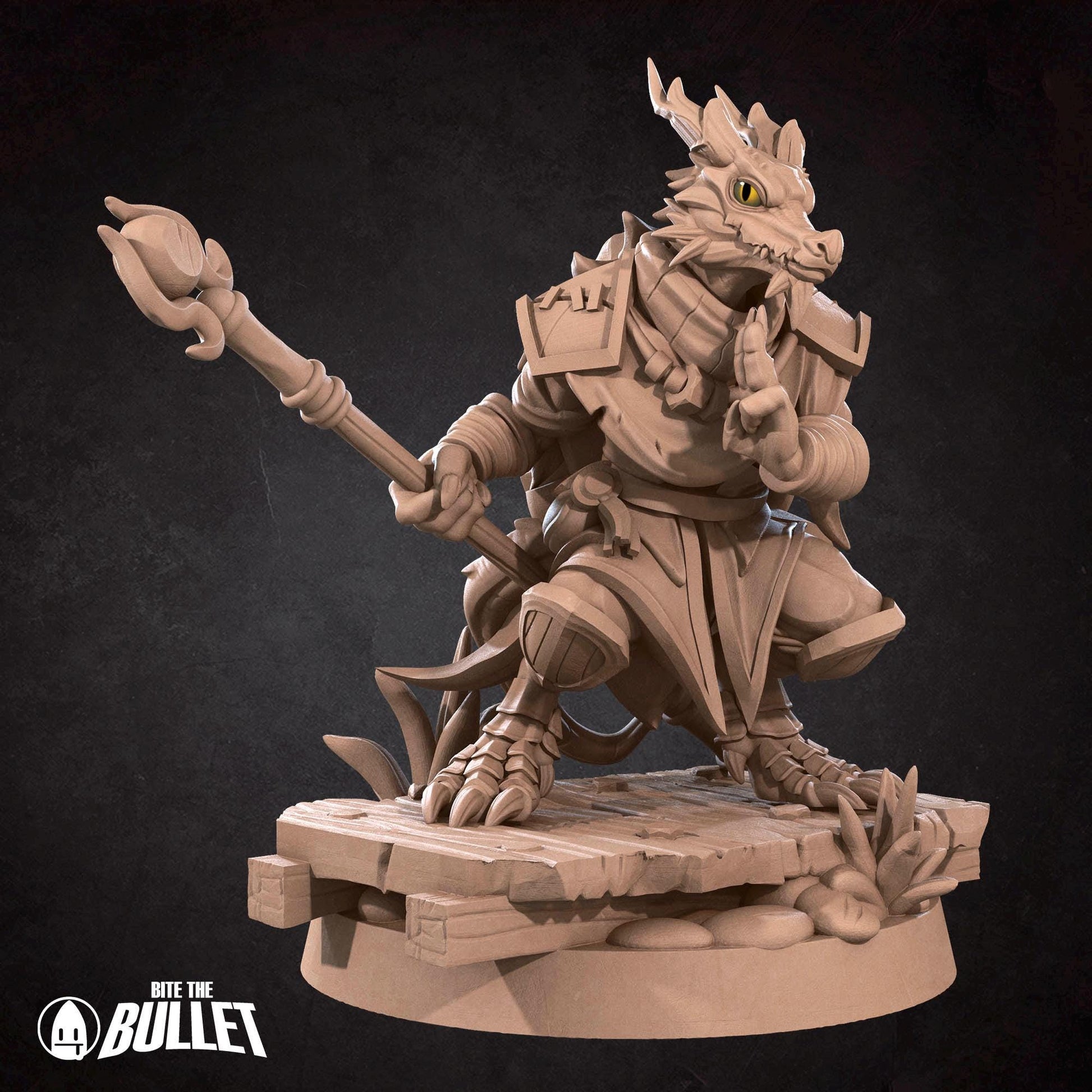 Kobold Monk | Kobolds D&D | Bite The Bullet | 35mm Scale | Resin Printed Tabletop RPG Miniature Figures | DND | 5E