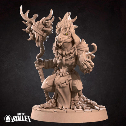 Kobold Warlock | Kobolds D&D | Bite The Bullet | 35mm Scale | Resin Printed Tabletop RPG Miniature Figures | DND | 5E