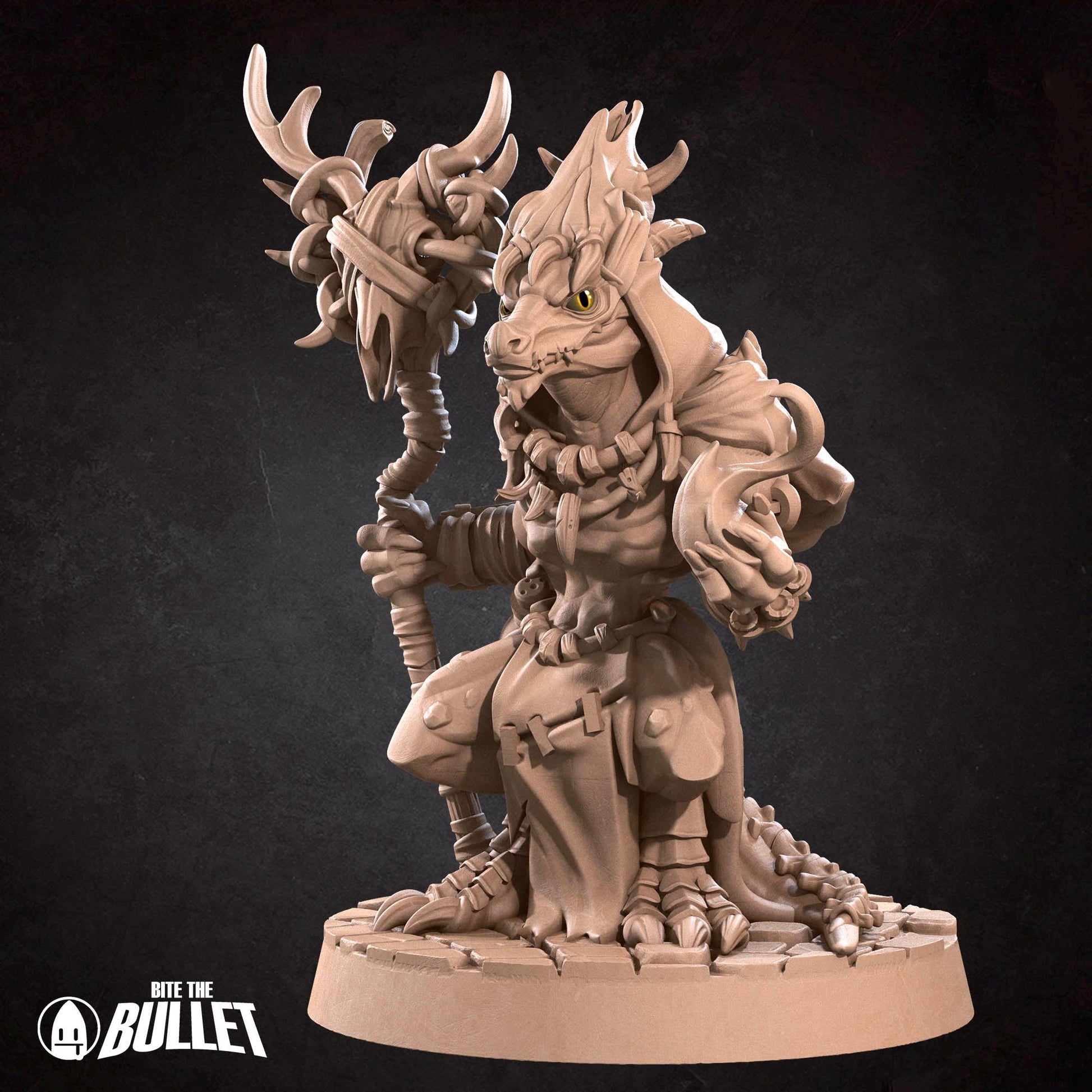 Kobold Warlock | Kobolds D&D | Bite The Bullet | 35mm Scale | Resin Printed Tabletop RPG Miniature Figures | DND | 5E
