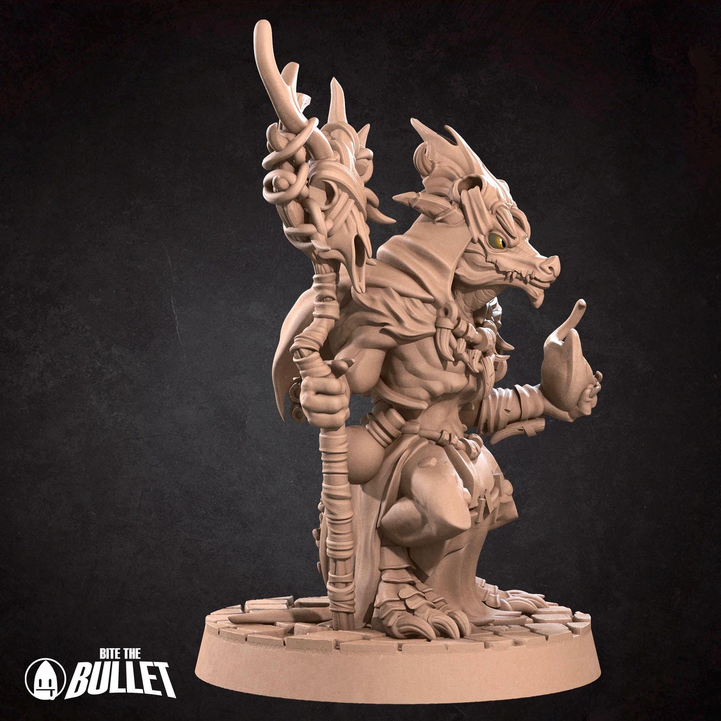 Kobold Warlock | Kobolds D&D | Bite The Bullet | 35mm Scale | Resin Printed Tabletop RPG Miniature Figures | DND | 5E