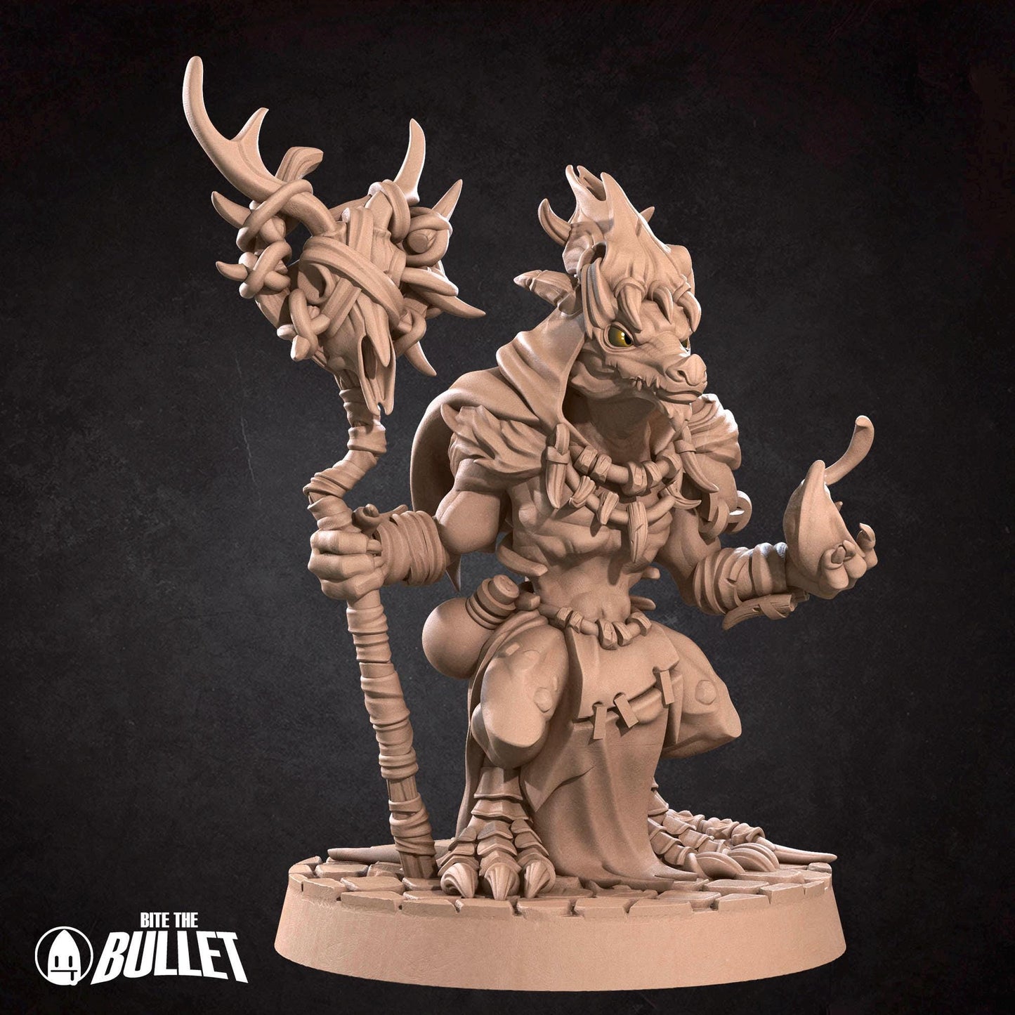 Kobold Warlock | Kobolds D&D | Bite The Bullet | 35mm Scale | Resin Printed Tabletop RPG Miniature Figures | DND | 5E