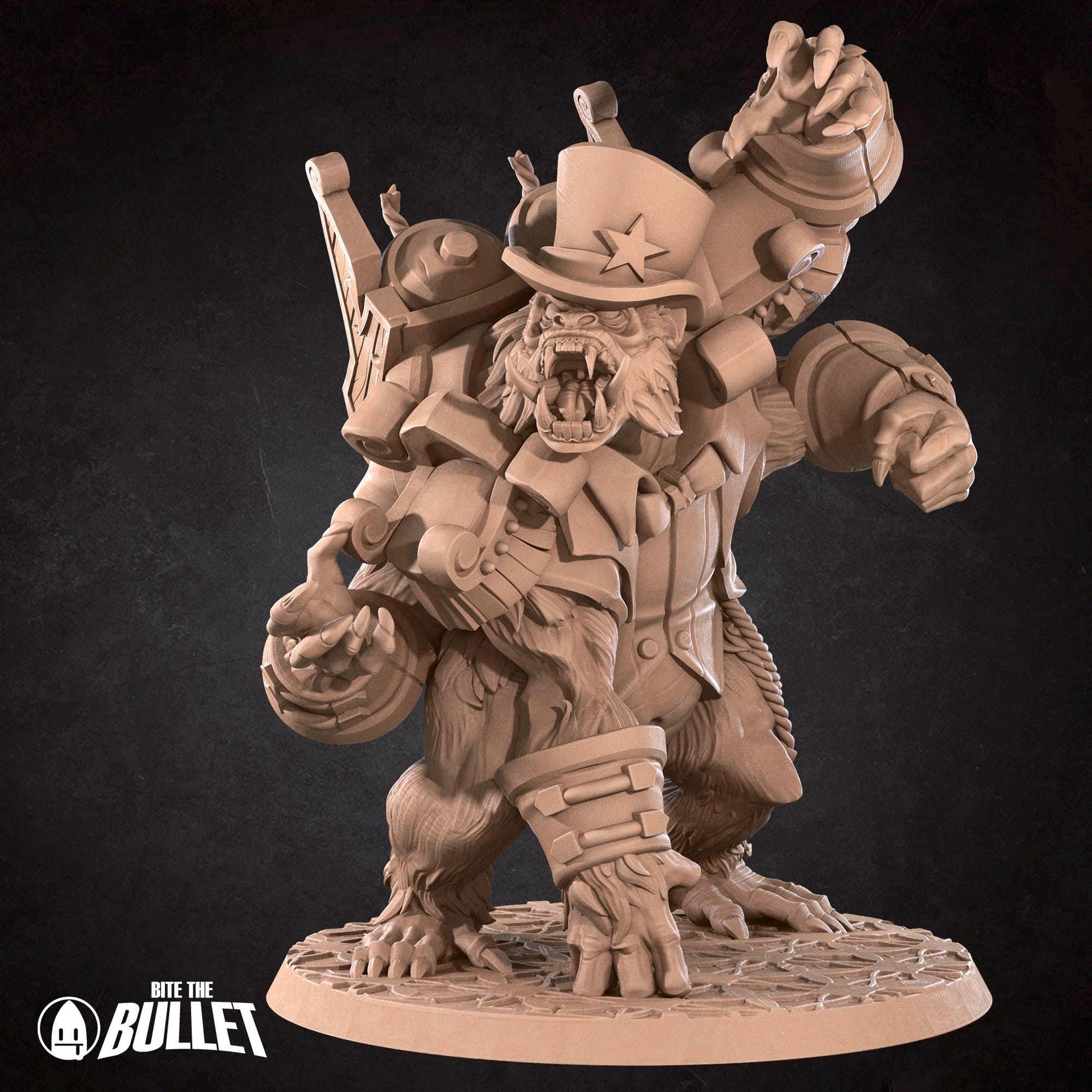 Girallon Ringmaster | Horror Circus | Bite The Bullet | 35mm Scale | Resin Printed Tabletop RPG Miniature Figures | DND | 5E