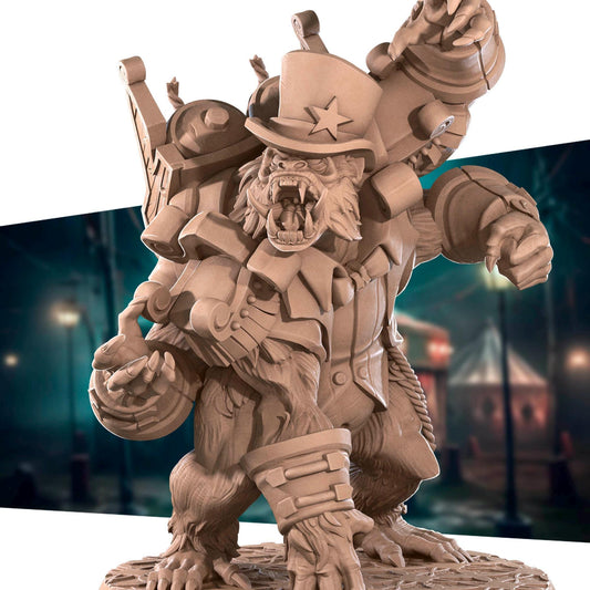 Girallon Ringmaster | Horror Circus | Bite The Bullet | 35mm Scale | Resin Printed Tabletop RPG Miniature Figures | DND | 5E