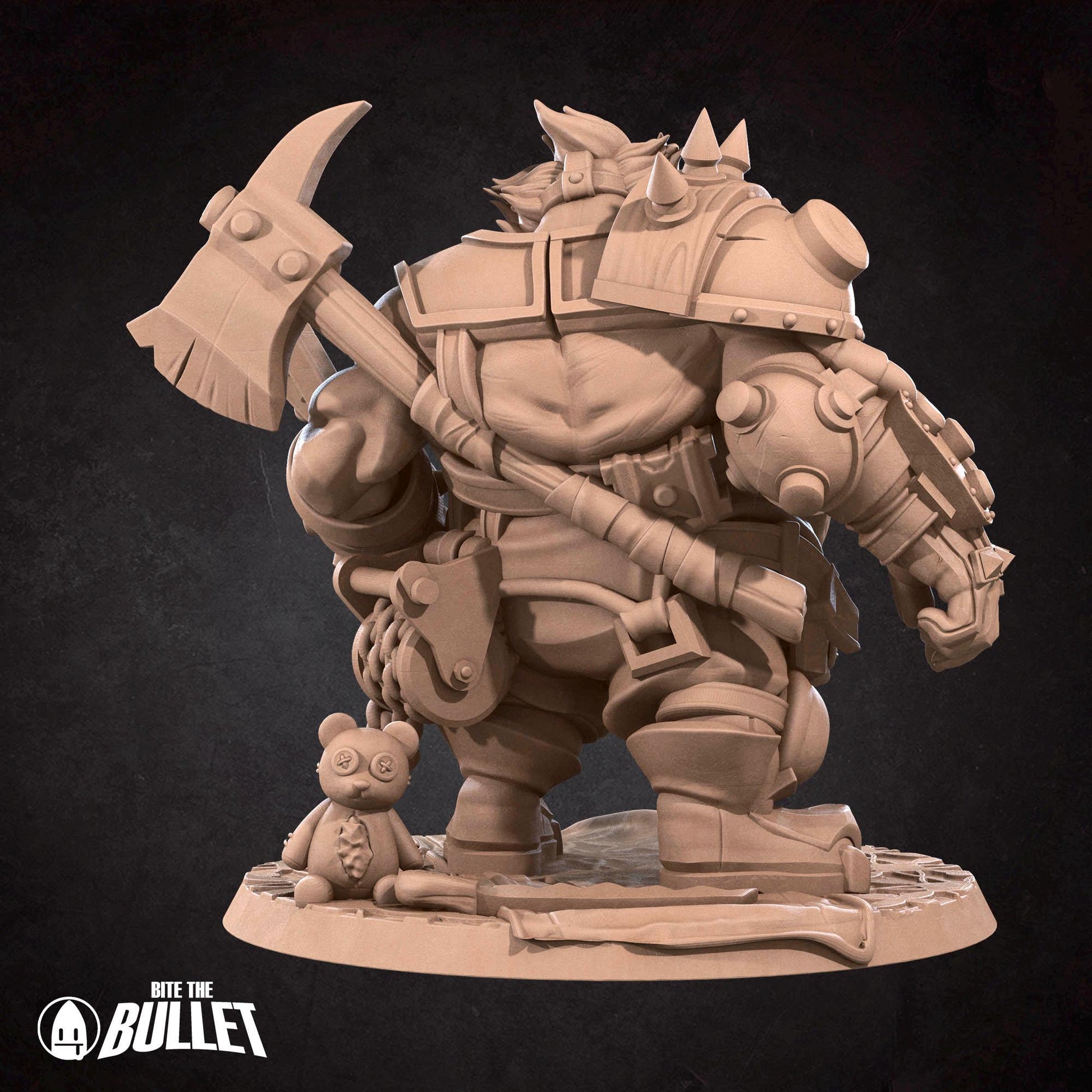 Junkhog Clown | Horror Circus | Bite The Bullet | 35mm Scale | Resin Printed Tabletop RPG Miniature Figures | DND | 5E