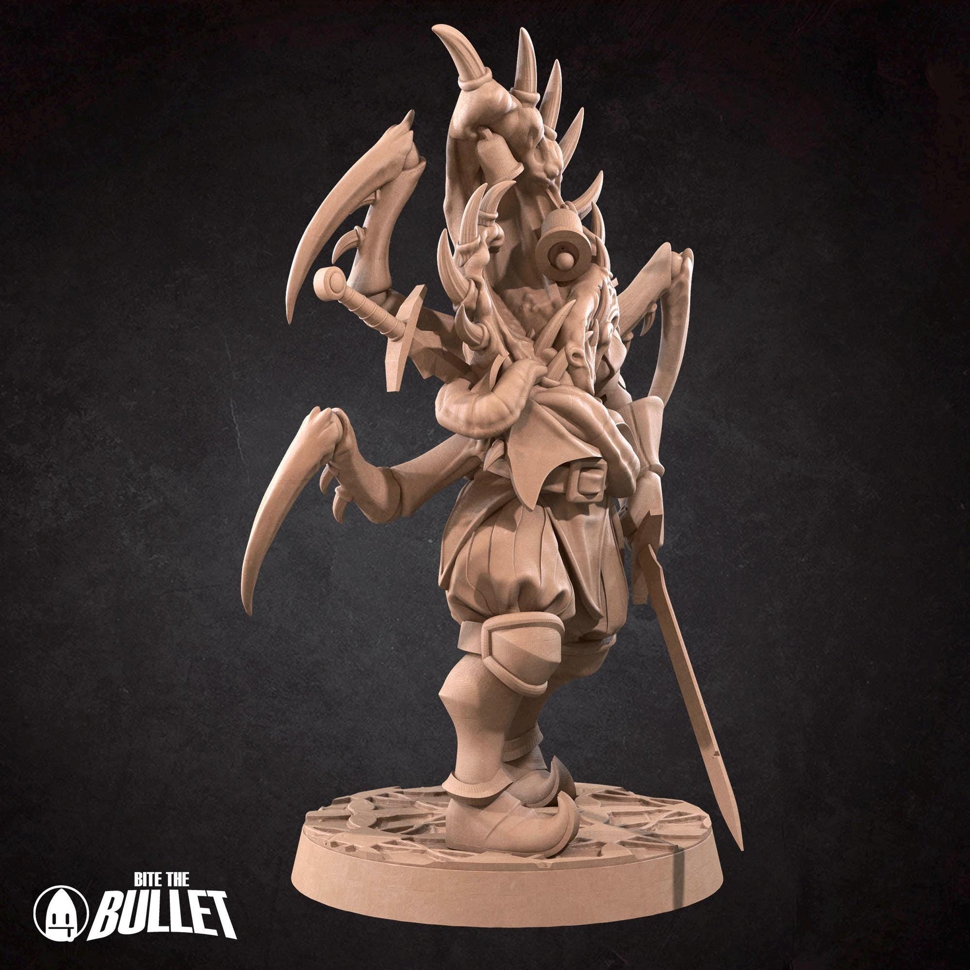 Mutation Jester | Horror Circus | Bite The Bullet | 35mm Scale | Resin Printed Tabletop RPG Miniature Figures | DND | 5E