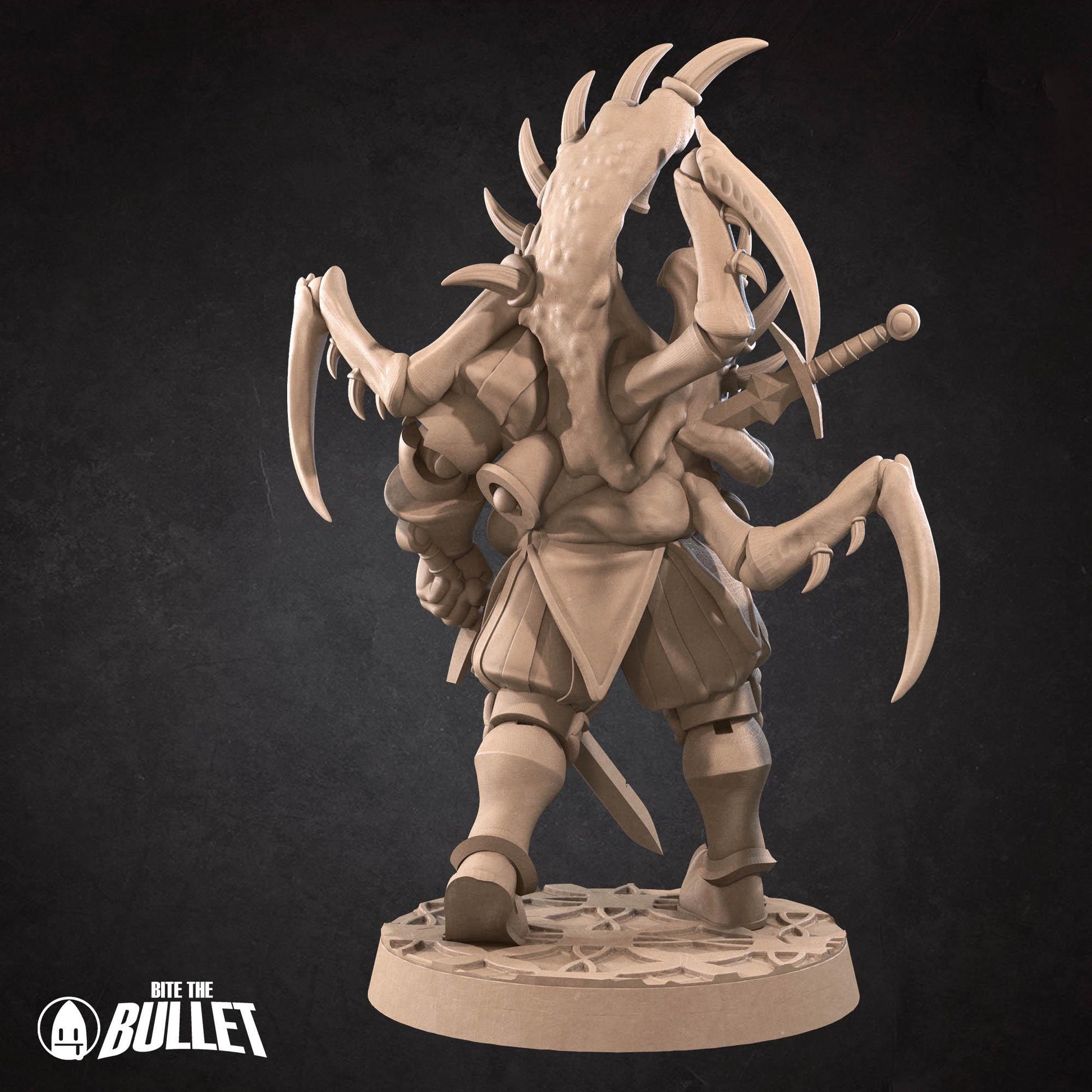 Mutation Jester | Horror Circus | Bite The Bullet | 35mm Scale | Resin Printed Tabletop RPG Miniature Figures | DND | 5E