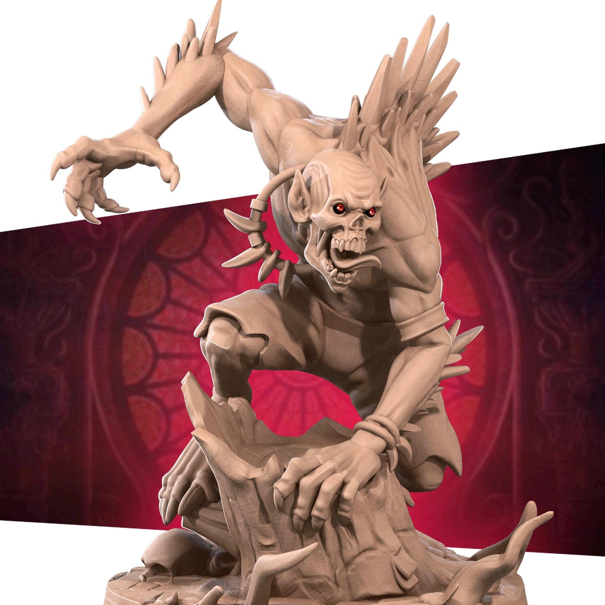 Ghoul | Vampires Pt. 2 | Bite The Bullet | 35mm Scale | Resin Printed Tabletop RPG Miniature Figures | DND | 5E