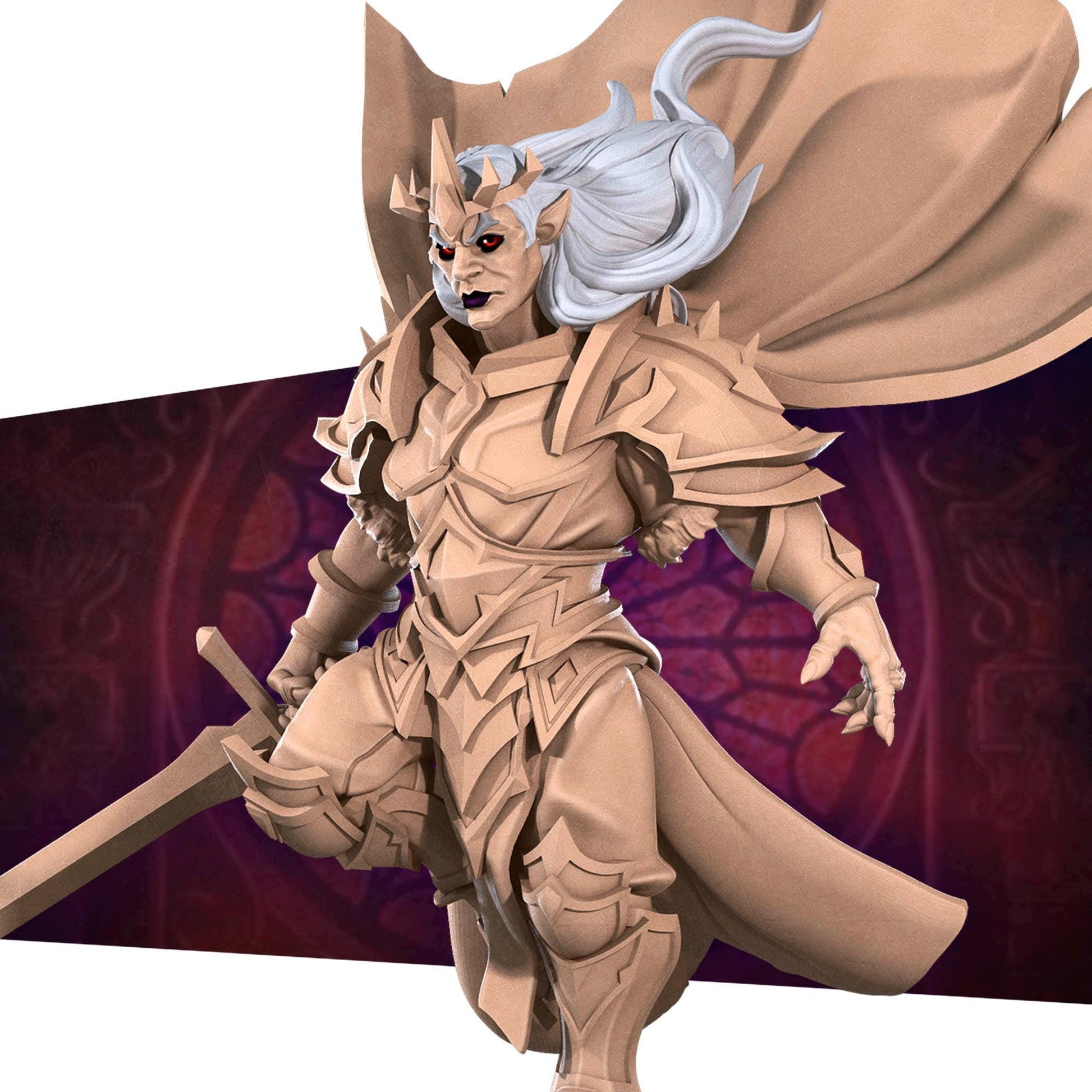 Vampire Paladin | Vampires Pt. 2 | Bite The Bullet | 35mm Scale | Resin Printed Tabletop RPG Miniature Figures | DND | 5E