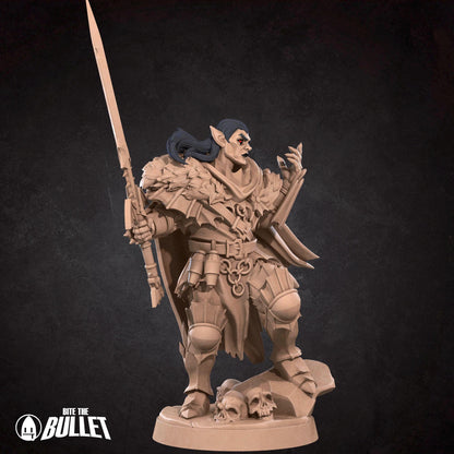 Vampire Warrior | Vampires Pt. 2 | Bite The Bullet | 35mm Scale | Resin Printed Tabletop RPG Miniature Figures | DND | 5E