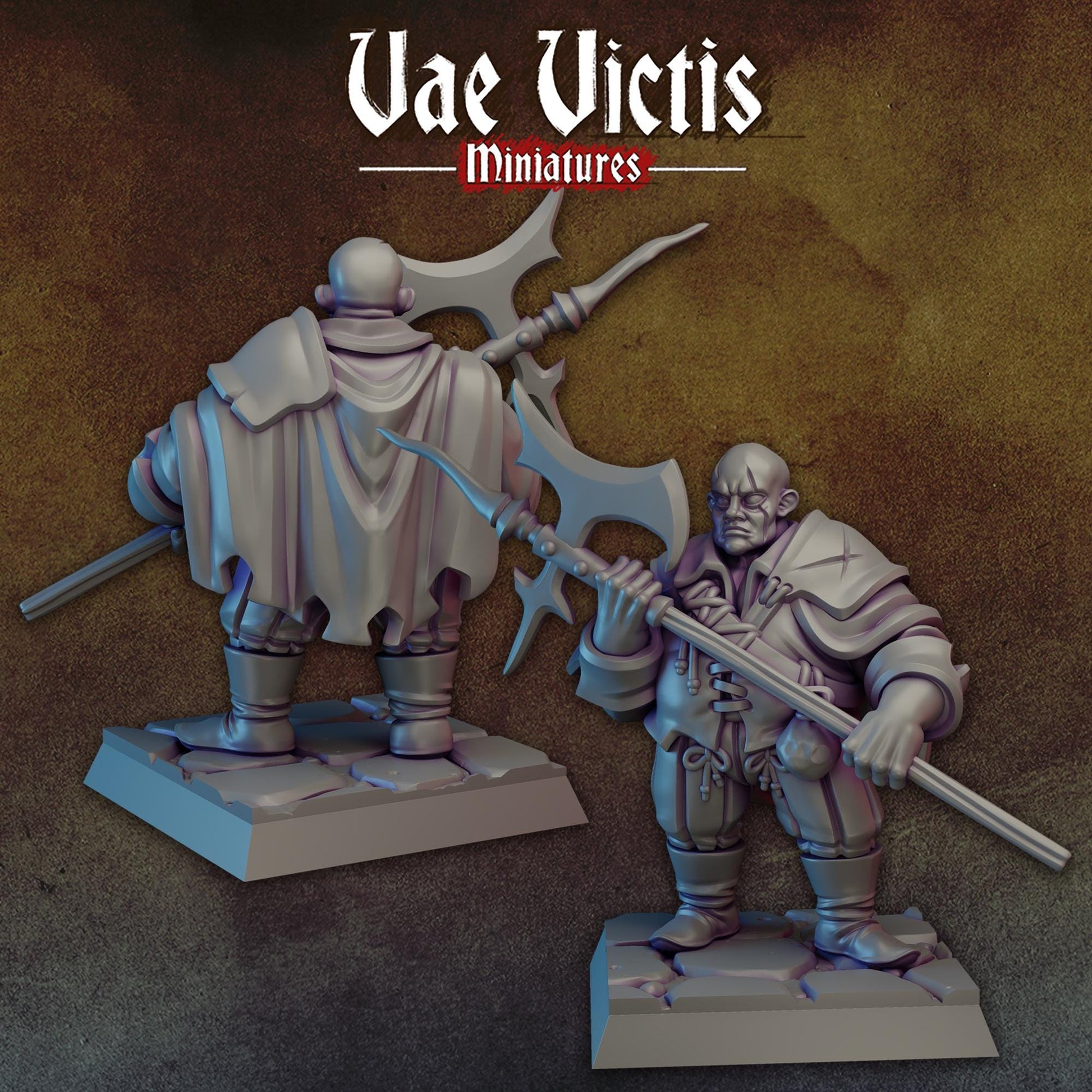 Heavy Mercenary | Vae Victis Miniatures | 32mm Scale Resin Printed Tabletop RPG Figures for Tabletop Roleplaying or Wargaming