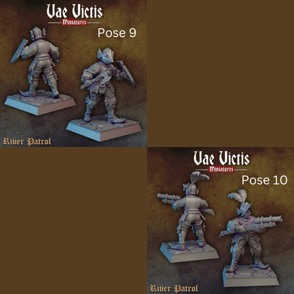 River Patrol Set | Vae Victis Miniatures | 32mm Scale Resin Printed Tabletop RPG Figures for Tabletop Roleplaying or Wargaming