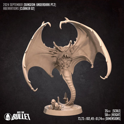 Cloakers | Dungeon Underdark | Bite The Bullet | 35mm Scale | Resin Printed Tabletop RPG Miniature Figures | DND | 5E