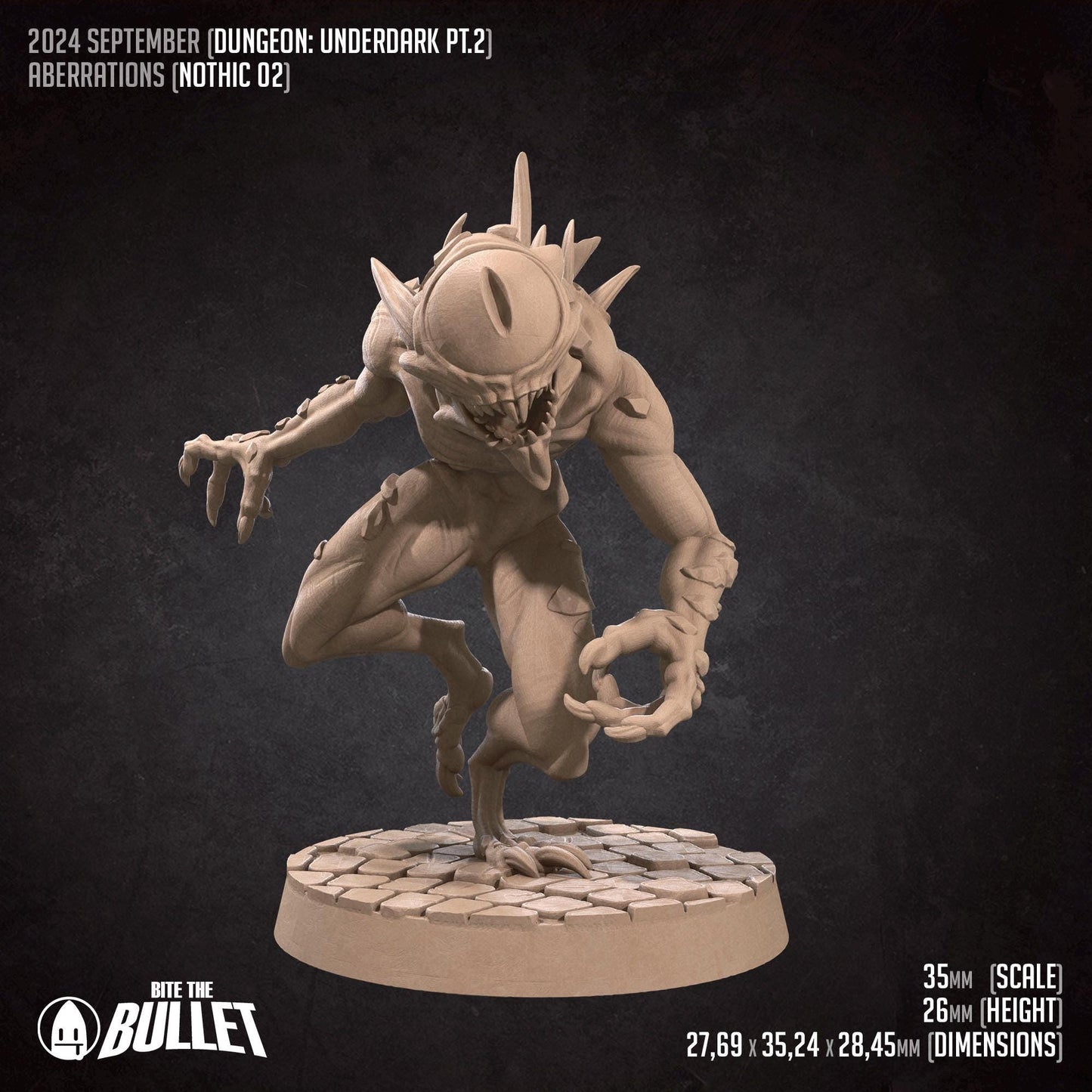 Nothic Set | Dungeon Underdark | Bite The Bullet | 35mm Scale | Resin Printed Tabletop RPG Miniature Figures | DND | 5E