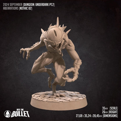 Nothic Set | Dungeon Underdark | Bite The Bullet | 35mm Scale | Resin Printed Tabletop RPG Miniature Figures | DND | 5E