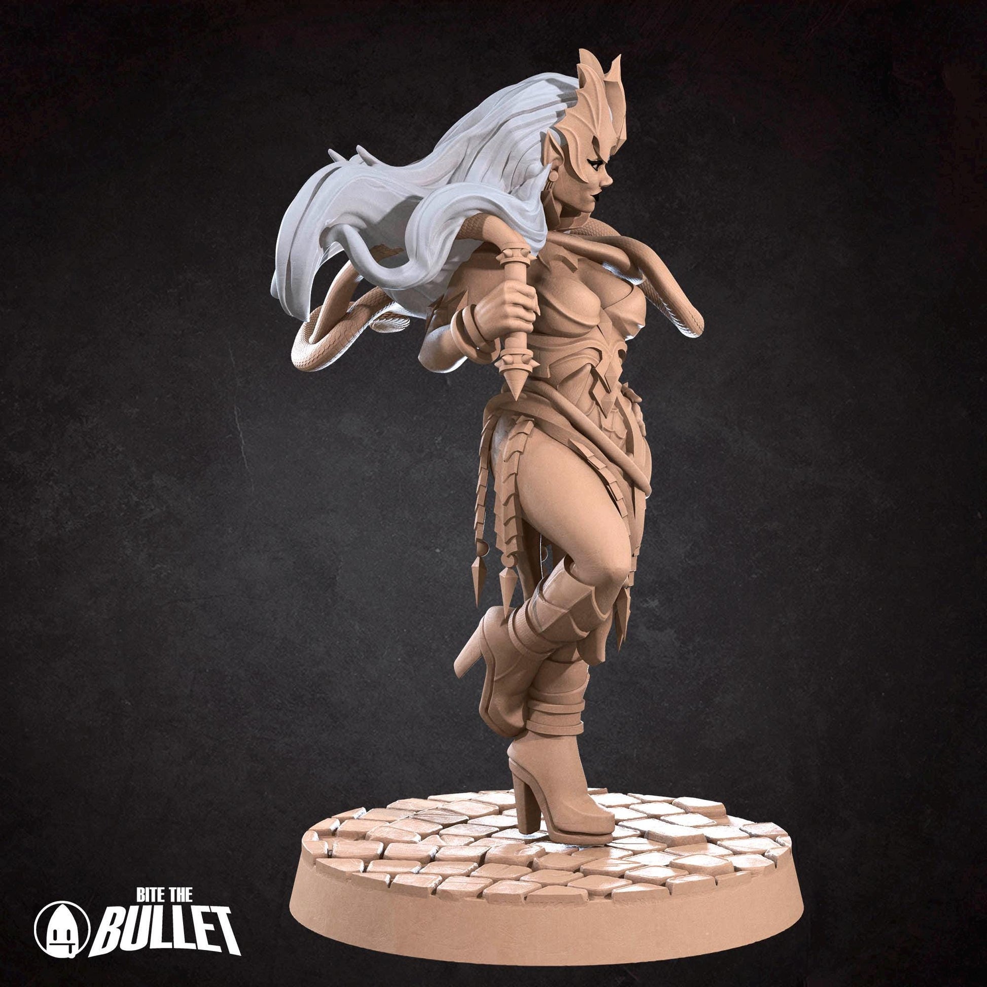 Drow Mistress | Dungeon Underdark | Bite The Bullet | 35mm Scale | Resin Printed Tabletop RPG Miniature Figures | DND | 5E