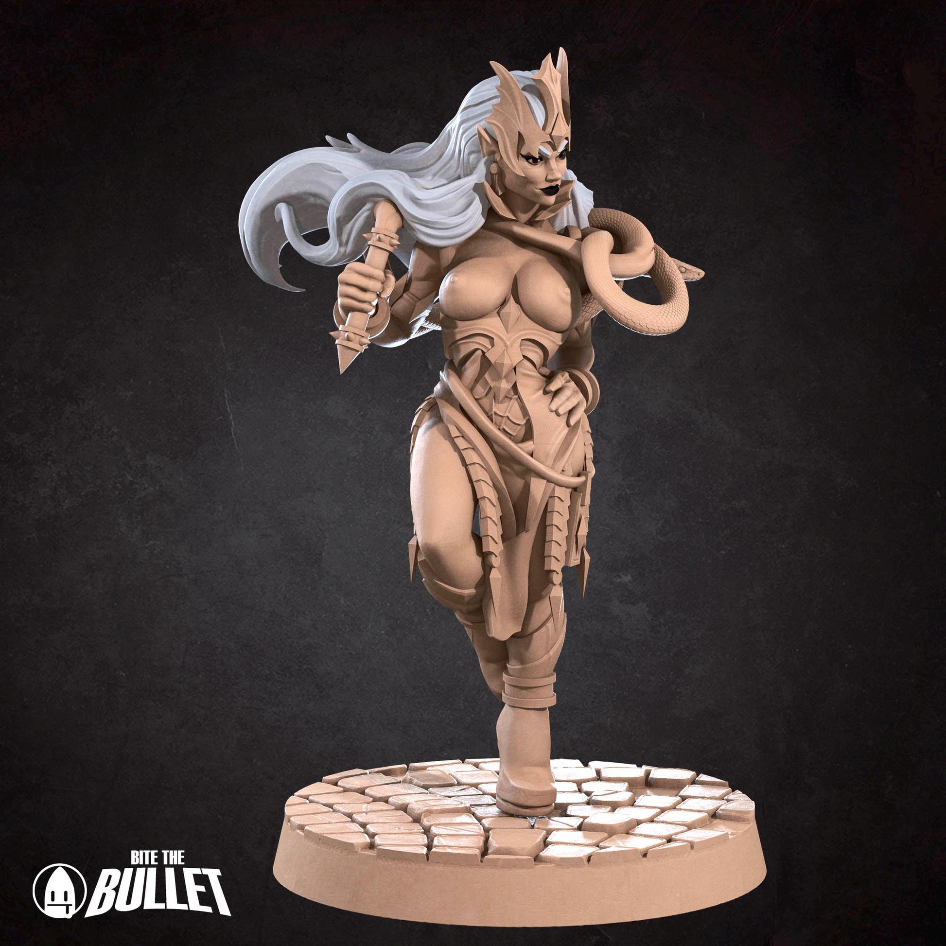 Drow Mistress | Dungeon Underdark | Bite The Bullet | 35mm Scale | Resin Printed Tabletop RPG Miniature Figures | DND | 5E