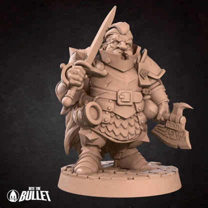 Duergar Fighter | Dungeon Underdark | Bite The Bullet | 35mm Scale | Resin Printed Tabletop RPG Miniature Figures | DND | 5E