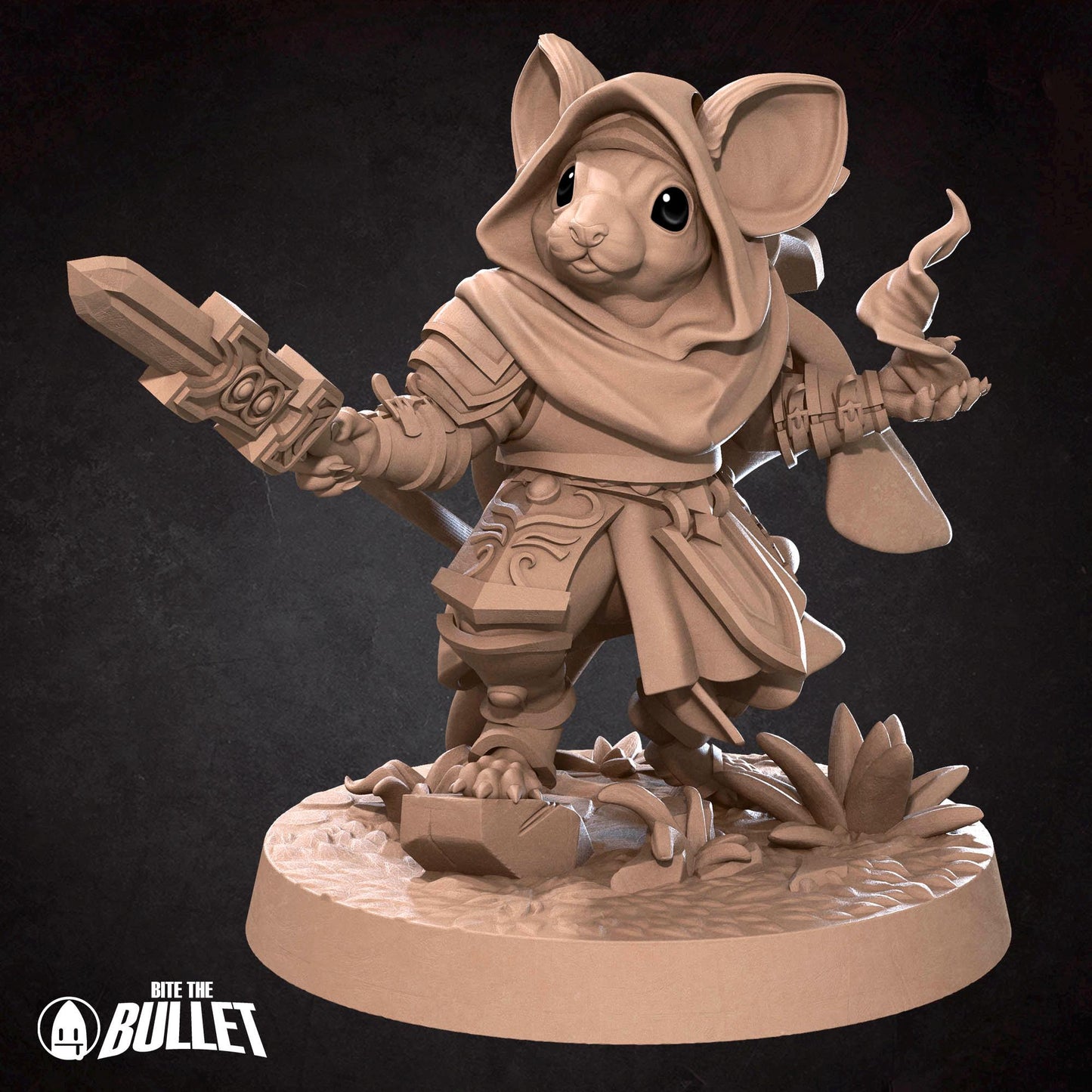 Mousefolk Cleric | Grove Haven | Bite The Bullet | 35mm Scale | Resin Printed Tabletop RPG Miniature Figures | DND | 5E