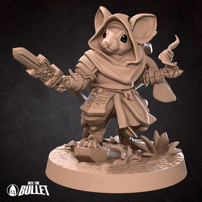 Mousefolk Cleric | Grove Haven | Bite The Bullet | 35mm Scale | Resin Printed Tabletop RPG Miniature Figures | DND | 5E