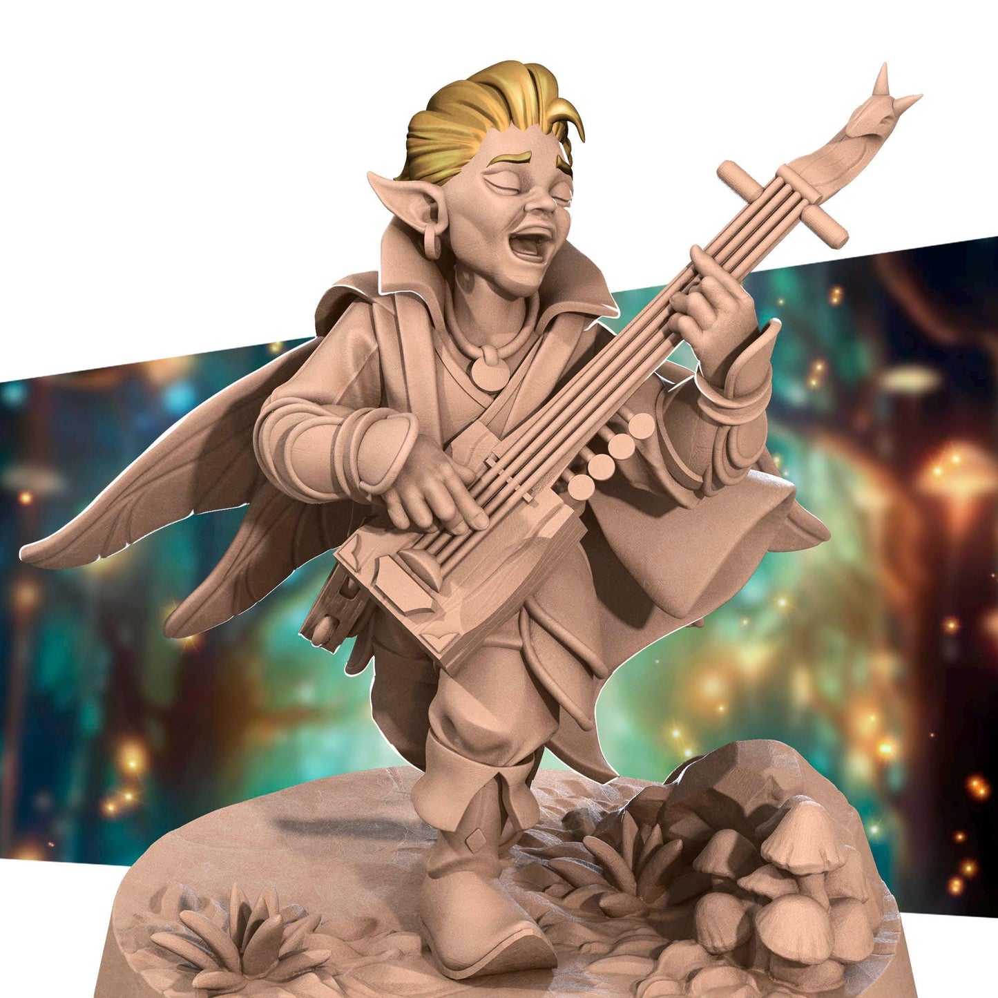 Pixie Bard | Pixies | Bite The Bullet | 35mm Scale | Resin Printed Tabletop RPG Miniature Figures | DND | 5E