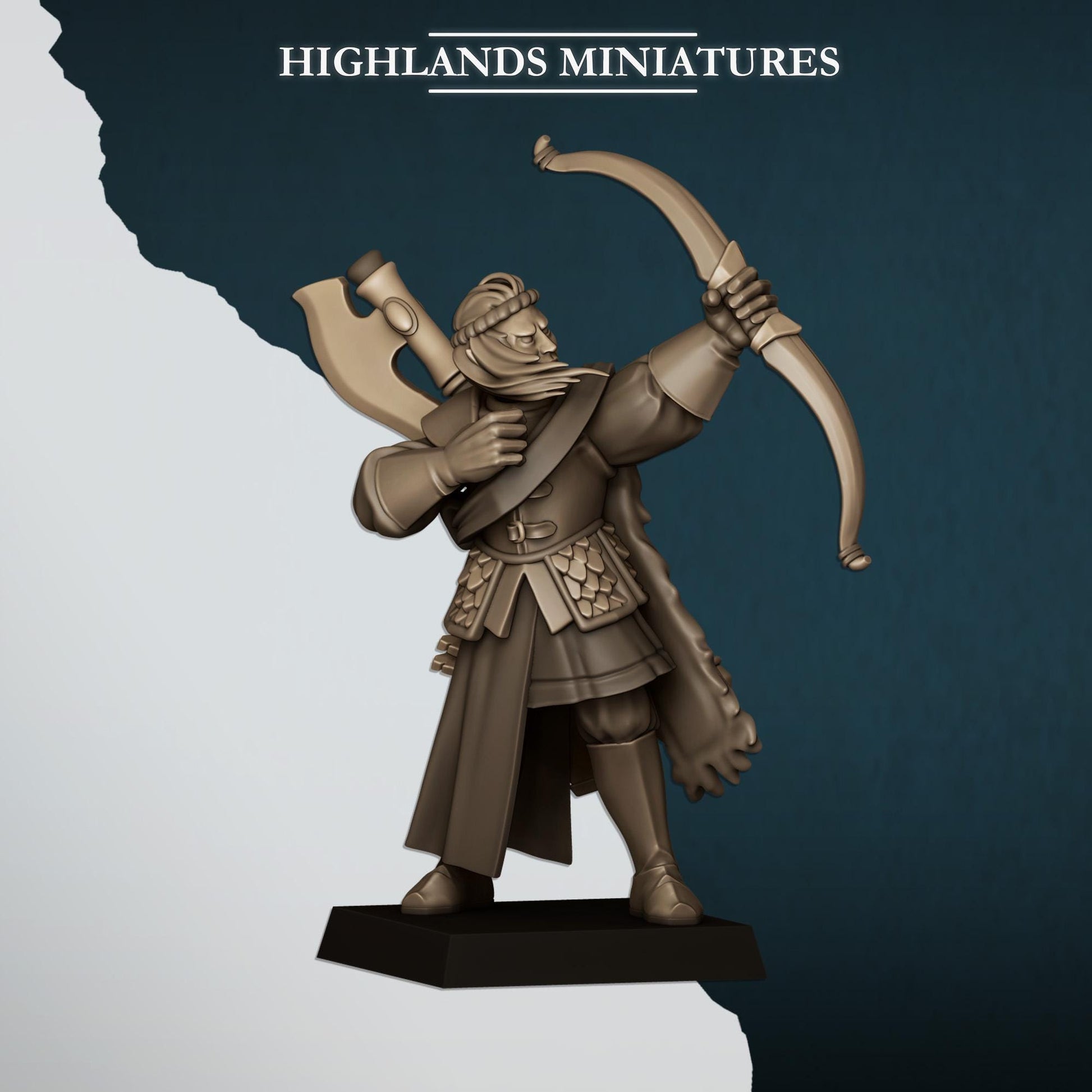 Nemean Lions With Bows | Nemean | Highland Miniatures | 32mm Scale Resin Tabletop RPG Figures for Roleplaying and Wargaming